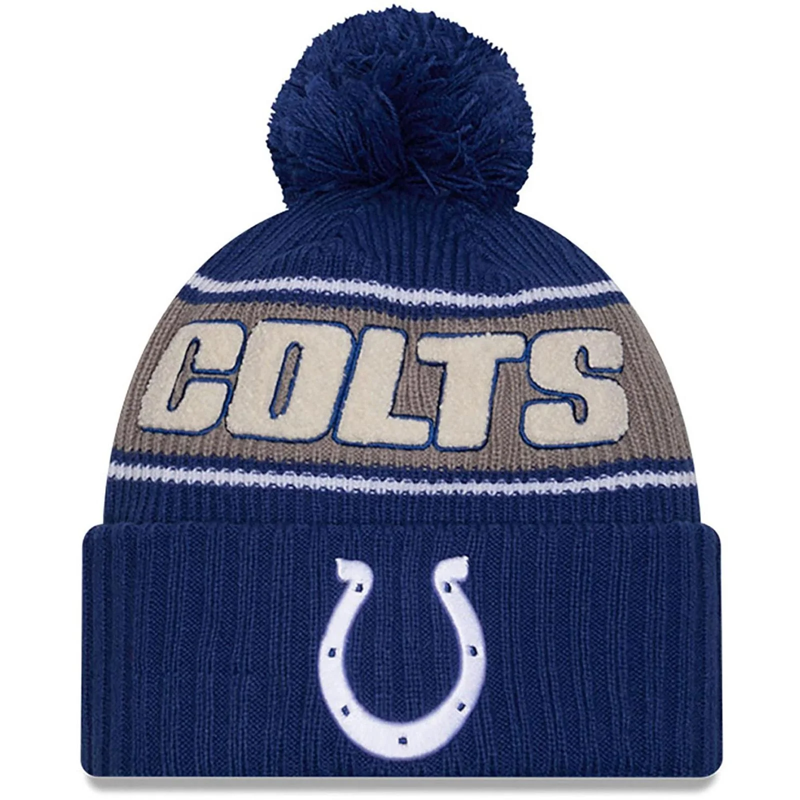 New Era Mens Knits Indianapolis Colts Bobble Hat - Blue