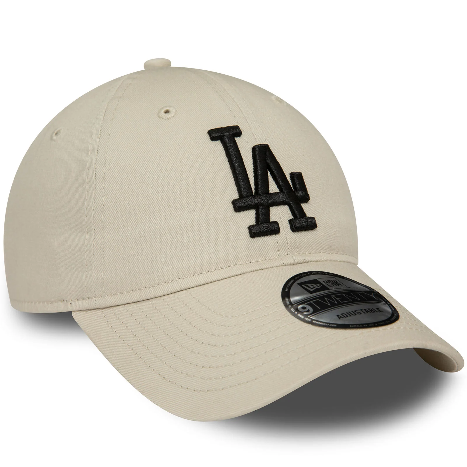 New Era Mens LA Dodgers 9TWENTY Baseball Cap - Cream - Image 3