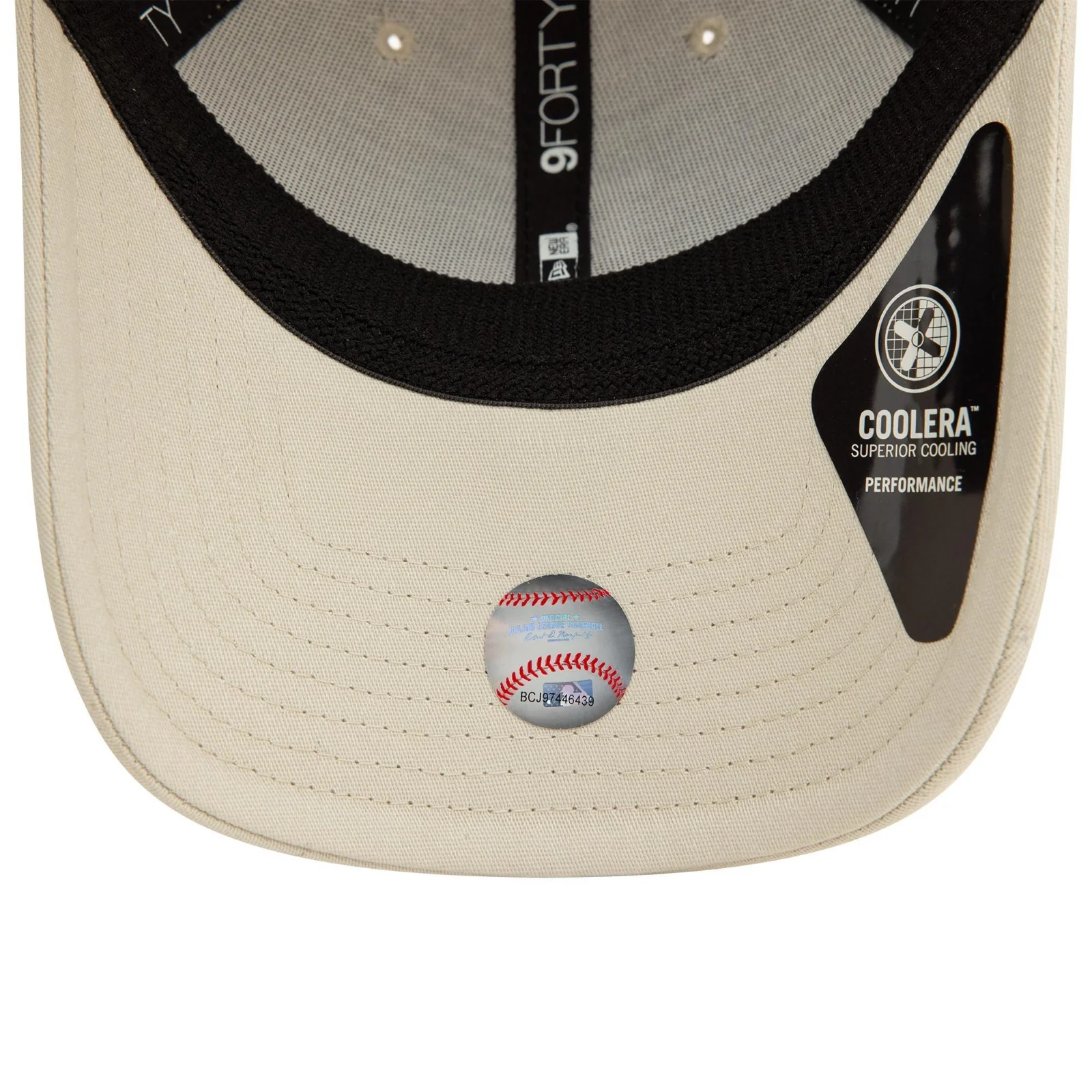 New Era Mens Los Angeles Dodgers 9FORTY Stretch Snap Baseball Cap - Light Beige - OSFM - Image 5