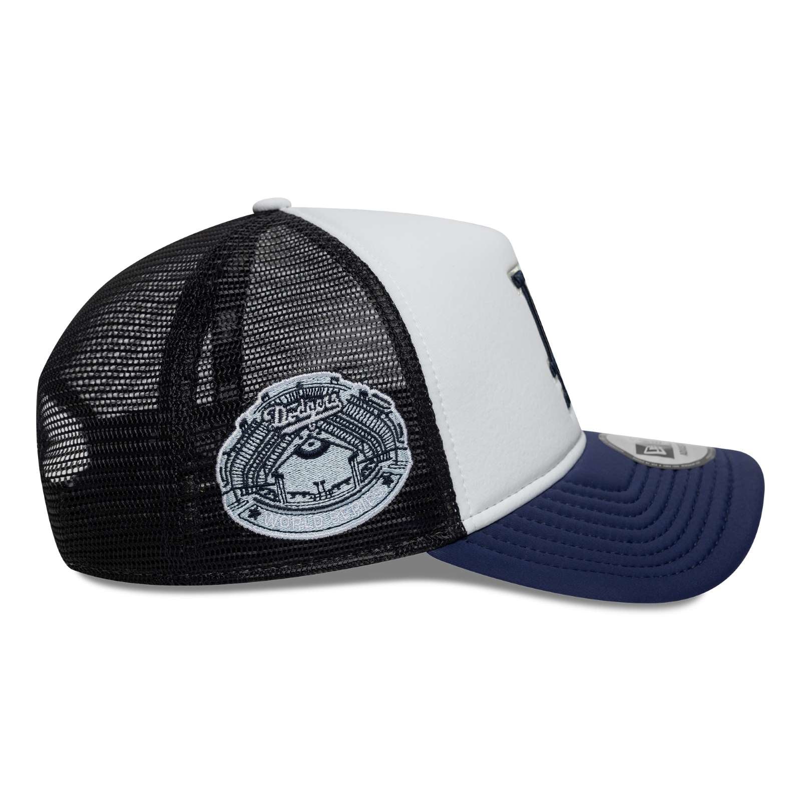 New Era Mens Los Angeles Dodgers 9FORTY Trucker Cap - Navy - OSFM - Image 2