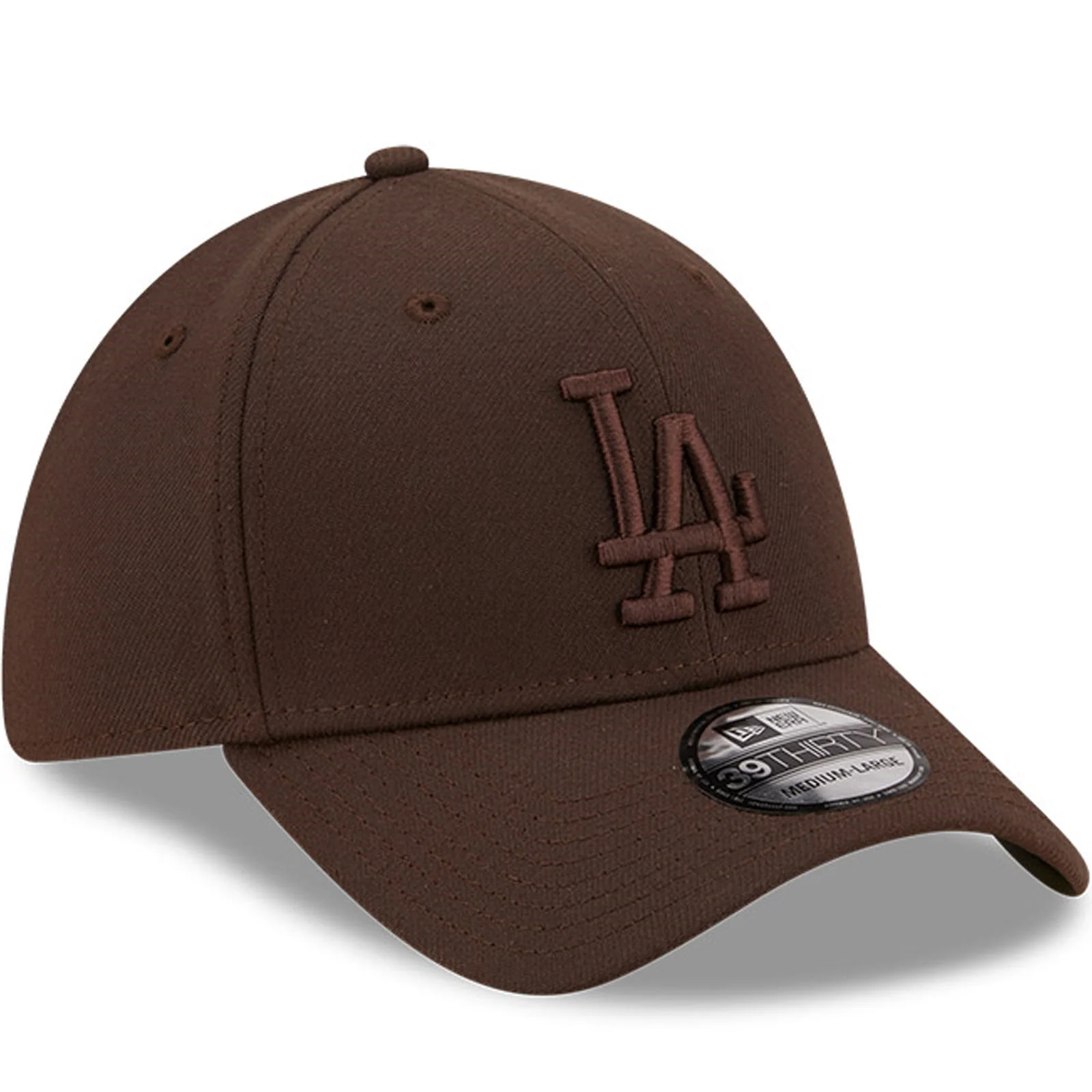 New Era Mens Los Angeles Dodgers MLB 39THIRTY Baseball Cap - Brown - Image 3