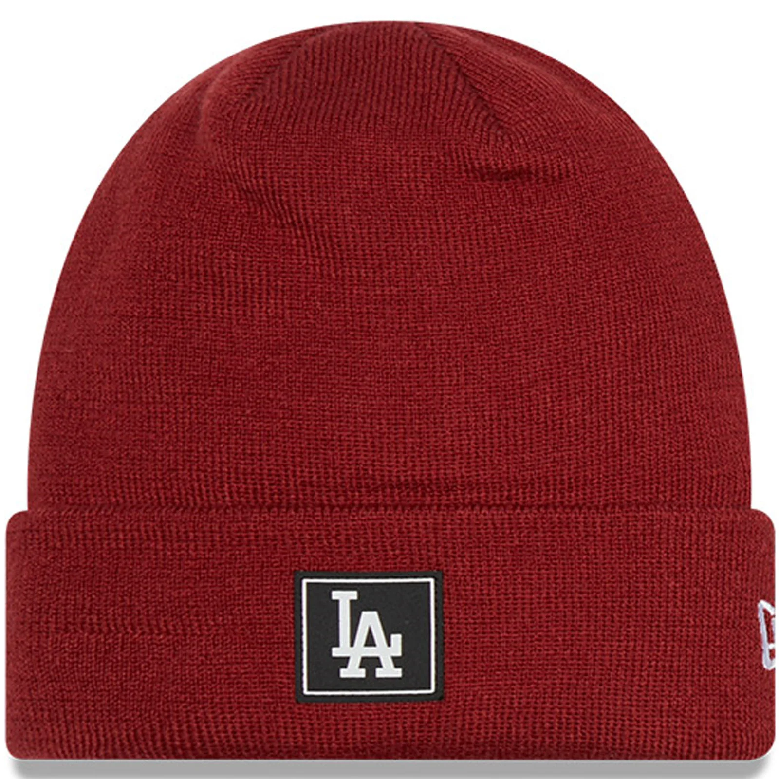 New Era Mens Los Angeles Dodgers MLB Team Logo Cuffed Beanie - Red
