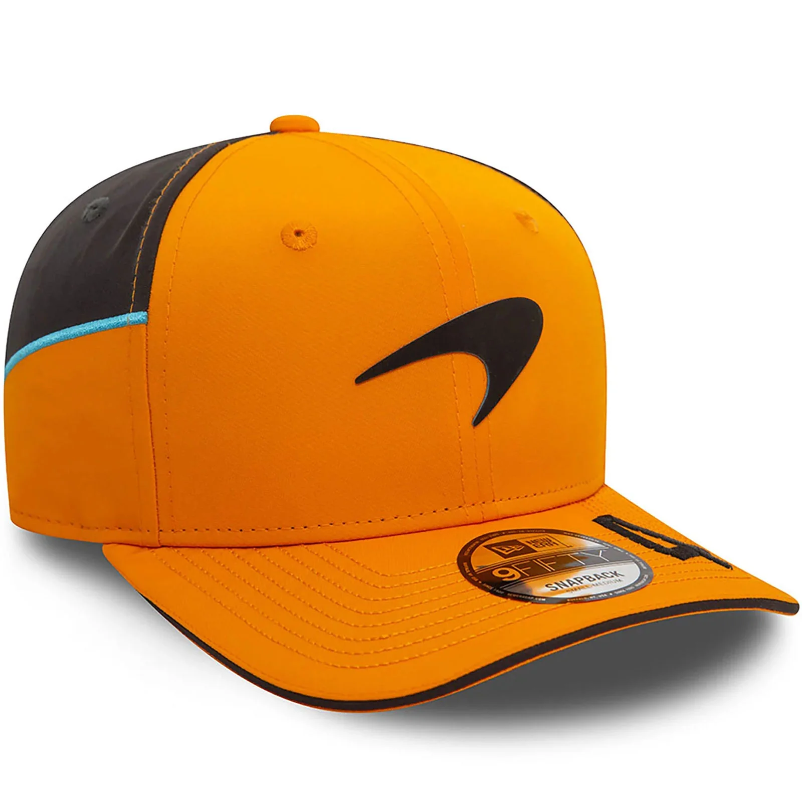 New Era Mens McLaren Racing Lando Norris 9FIFTY Adjustable Cap - Orange - Image 3