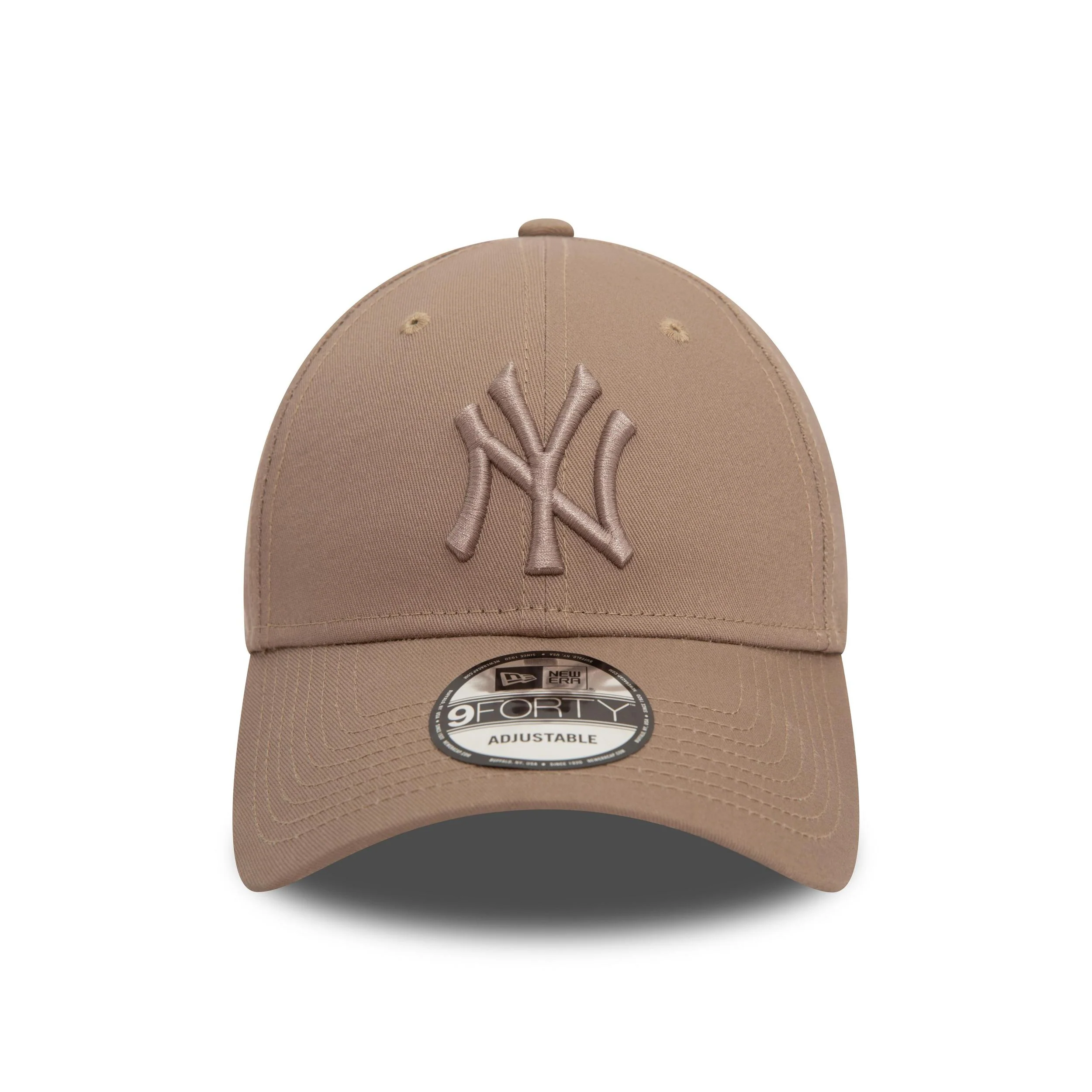 New Era Mens New York Yankees 9FORTY Baseball Cap - Pastel Brown - Image 2