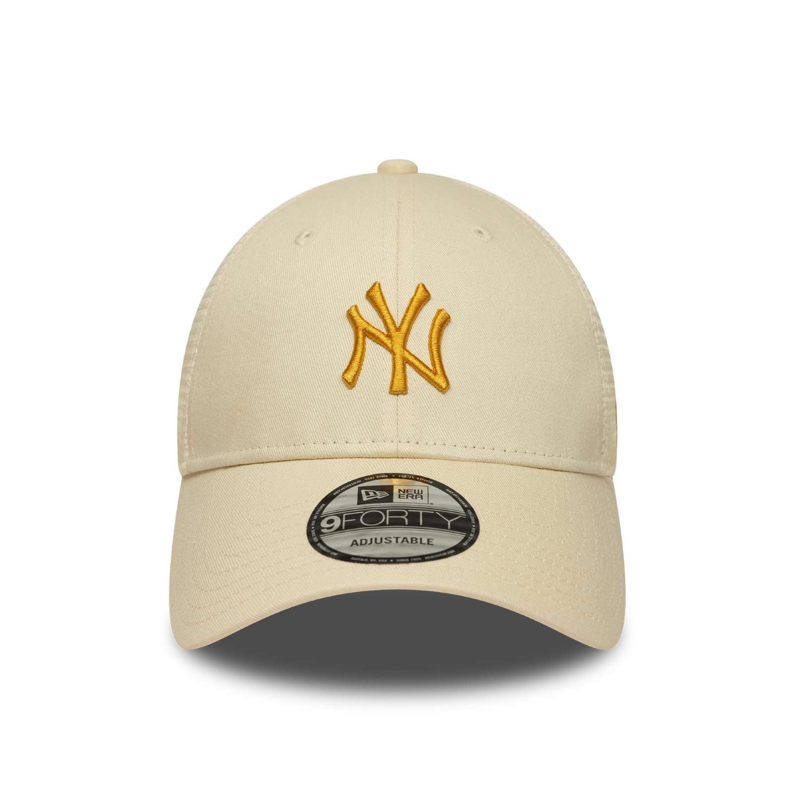 New Era Mens New York Yankees 9FORTY Homefield Trucker Cap - Light Beige - OSFM - Image 2