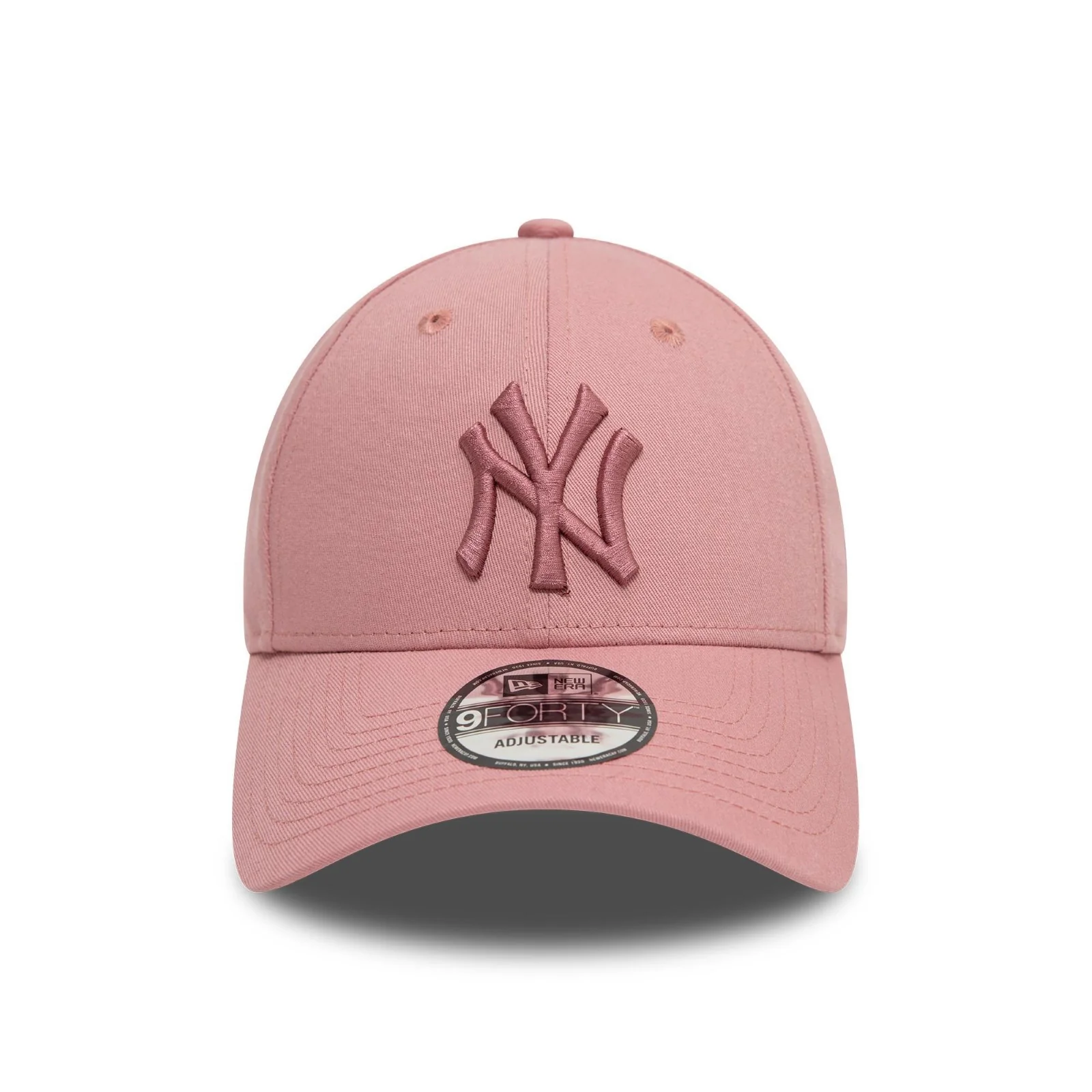 New Era Mens New York Yankees 9FORTY League Essential Baseball Cap - Dark Pink - OSFM - Image 2
