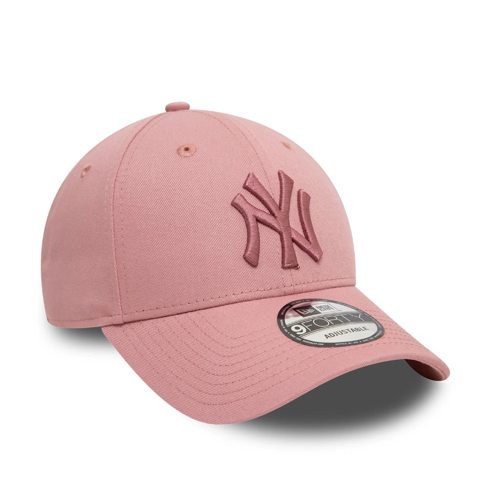 New Era Mens New York Yankees 9FORTY League Essential Baseball Cap - Dark Pink - OSFM - Image 3