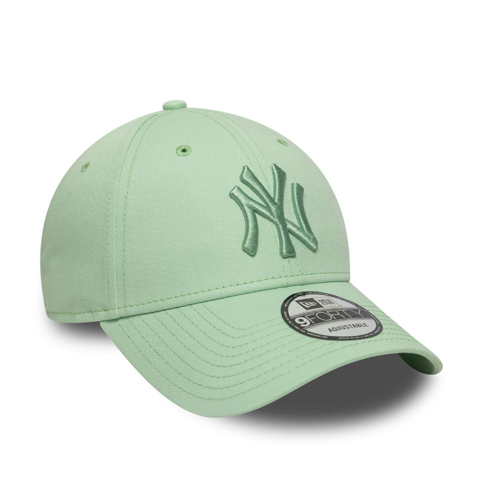 New Era Mens New York Yankees 9FORTY League Essential Baseball Cap - Green Pastel - OSFM - Image 3
