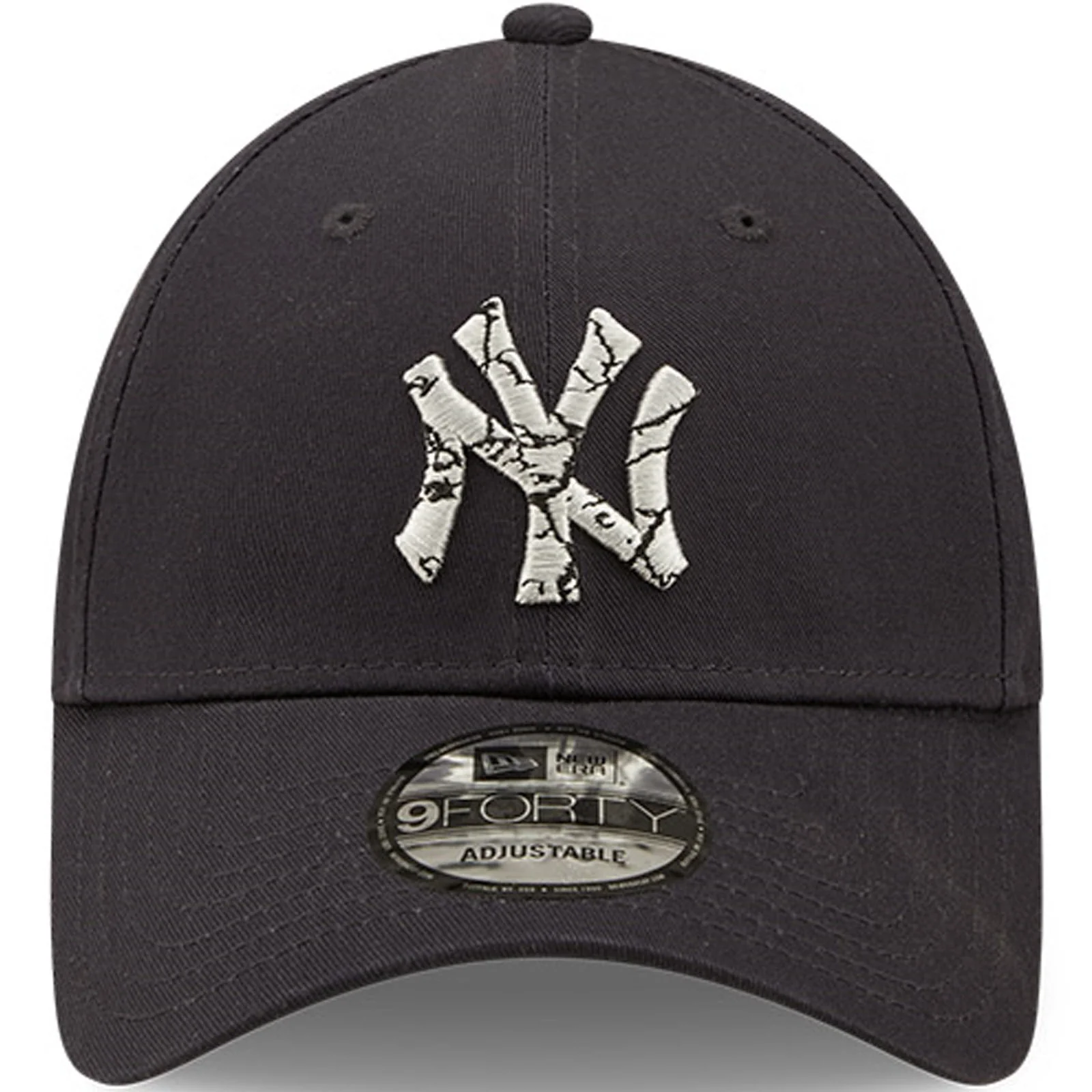 New Era Mens New York Yankees 9FORTY MLB Marble Infill Baseball Cap - Navy - Image 4