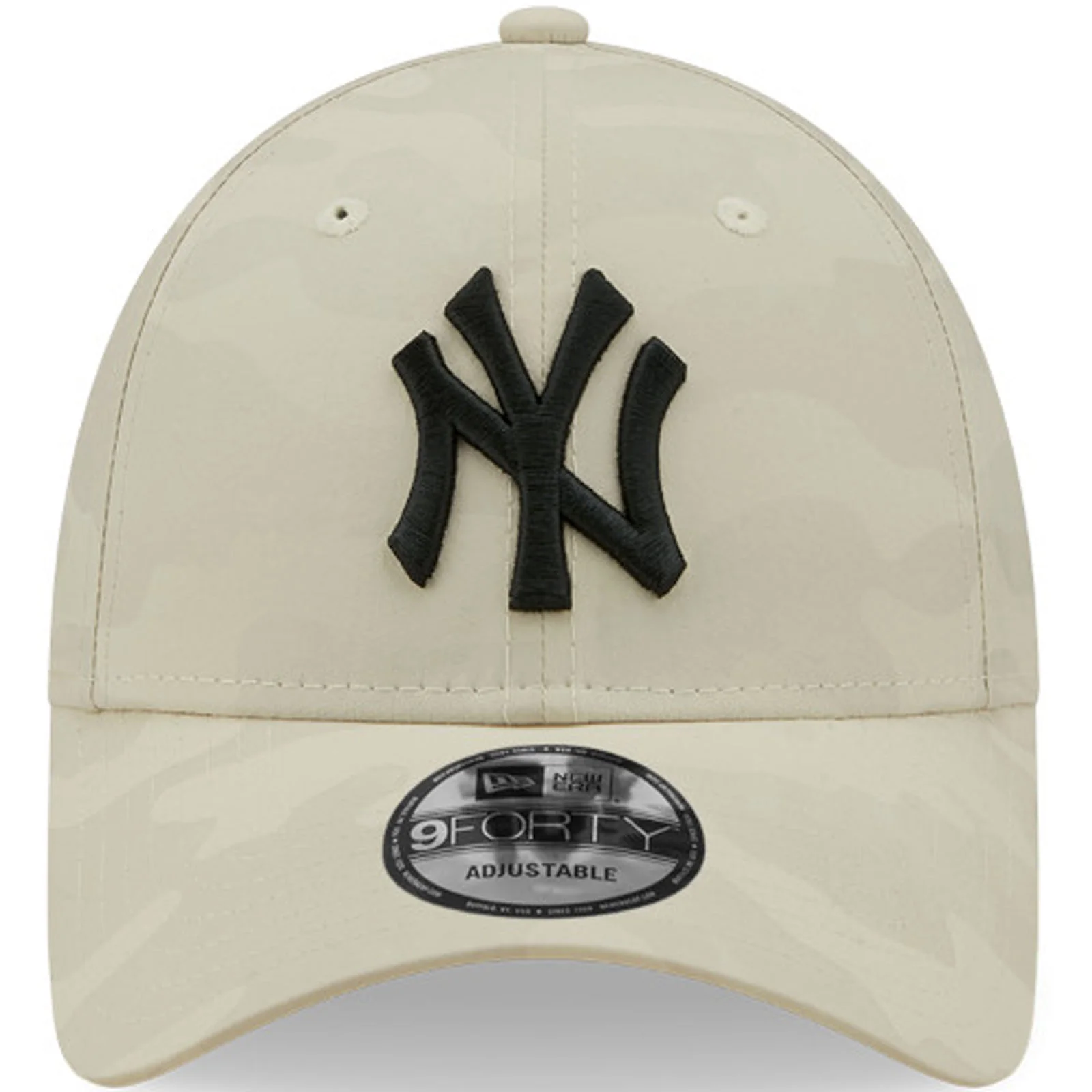 New Era Mens New York Yankees 9FORTY MLB Tonal Camo Baseball Cap - White - Image 3