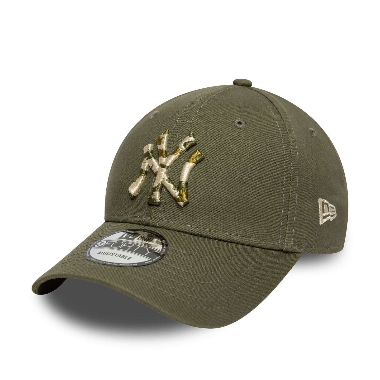 New Era Mens New York Yankees 9FORTY Seasonal Infill Baseball Cap - Green Med - OSFM