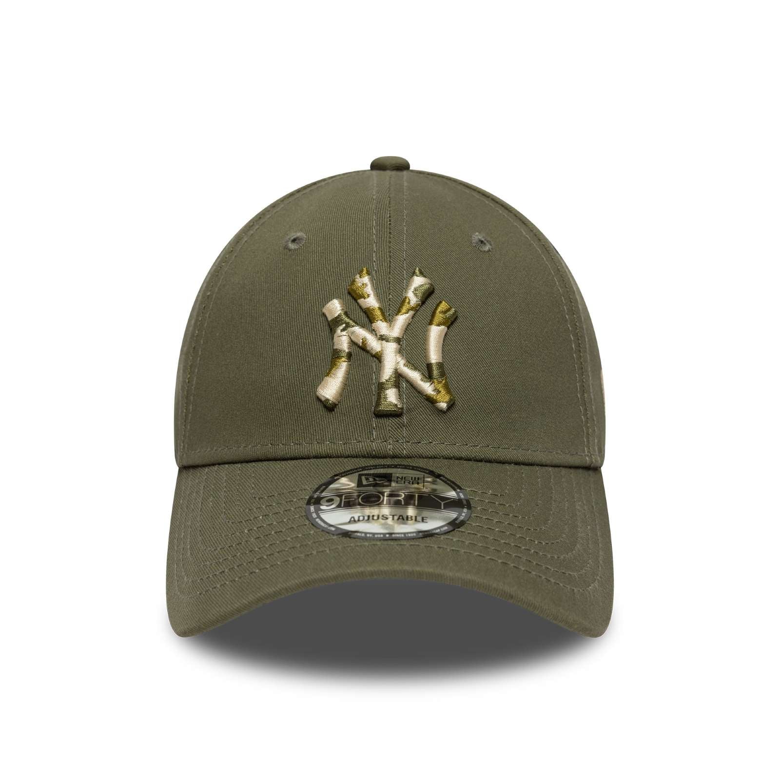 New Era Mens New York Yankees 9FORTY Seasonal Infill Baseball Cap - Green Med - OSFM - Image 2