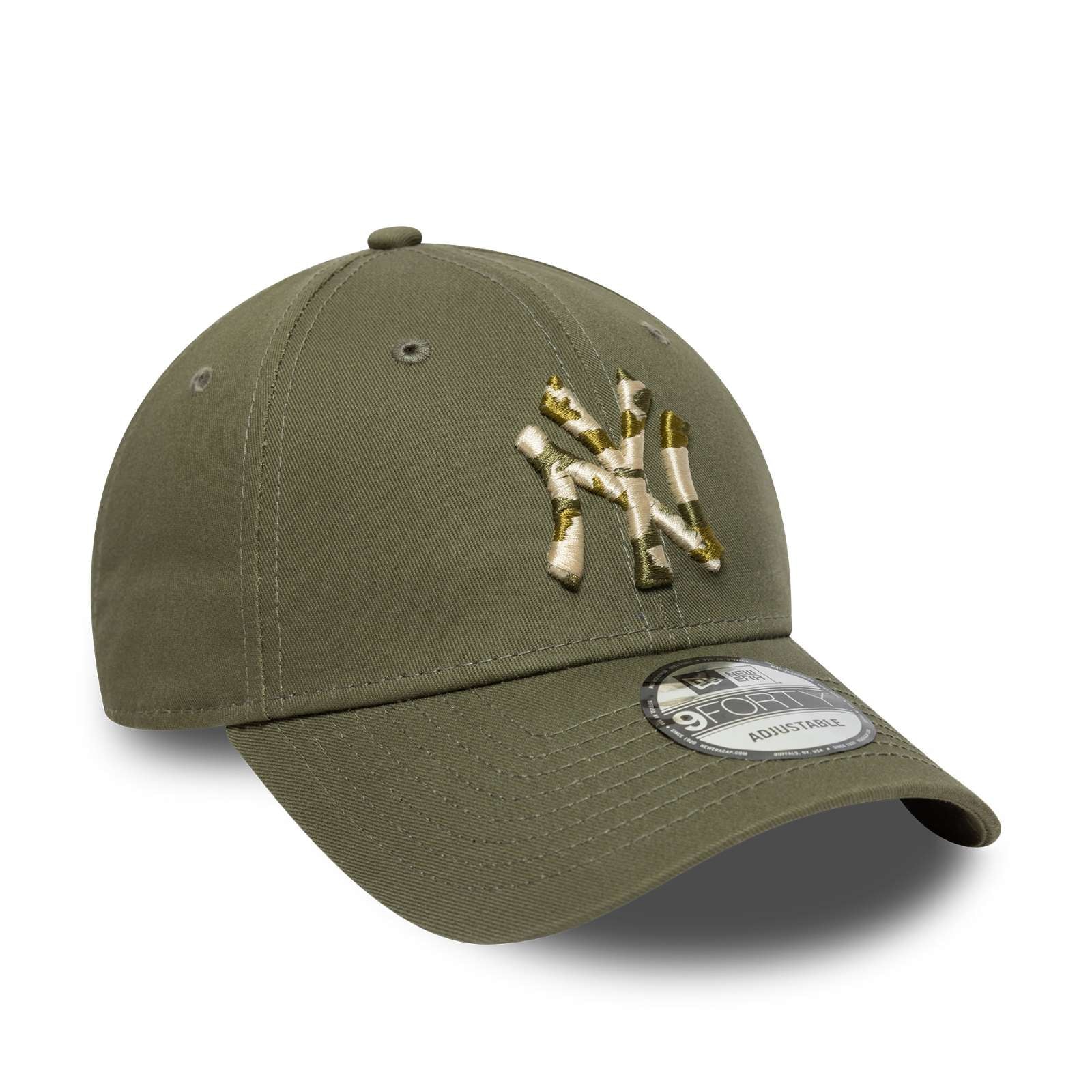 New Era Mens New York Yankees 9FORTY Seasonal Infill Baseball Cap - Green Med - OSFM - Image 3