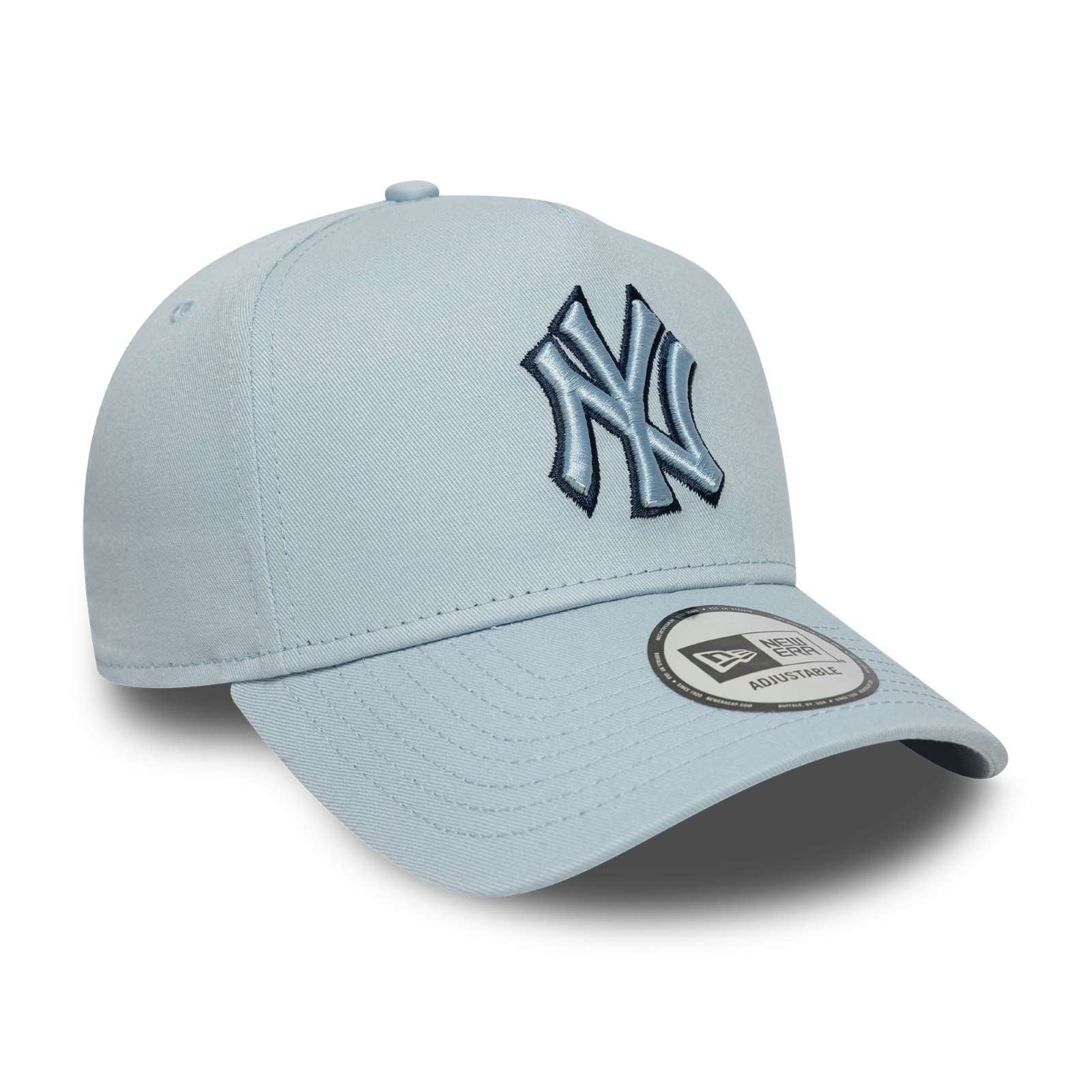 New Era Mens New York Yankees 9FORTY Tonal Outline Eframe Baseball Cap - Pastel Blue - OSFM - Image 3