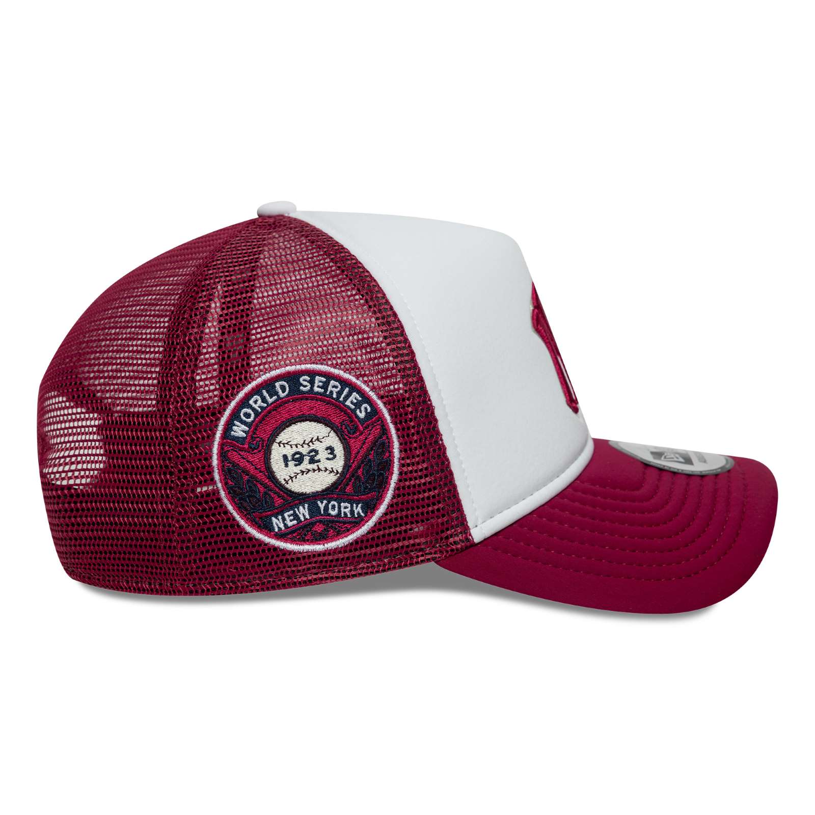 New Era Mens New York Yankees 9FORTY Trucker Cap - Dark Red - OSFM - Image 2