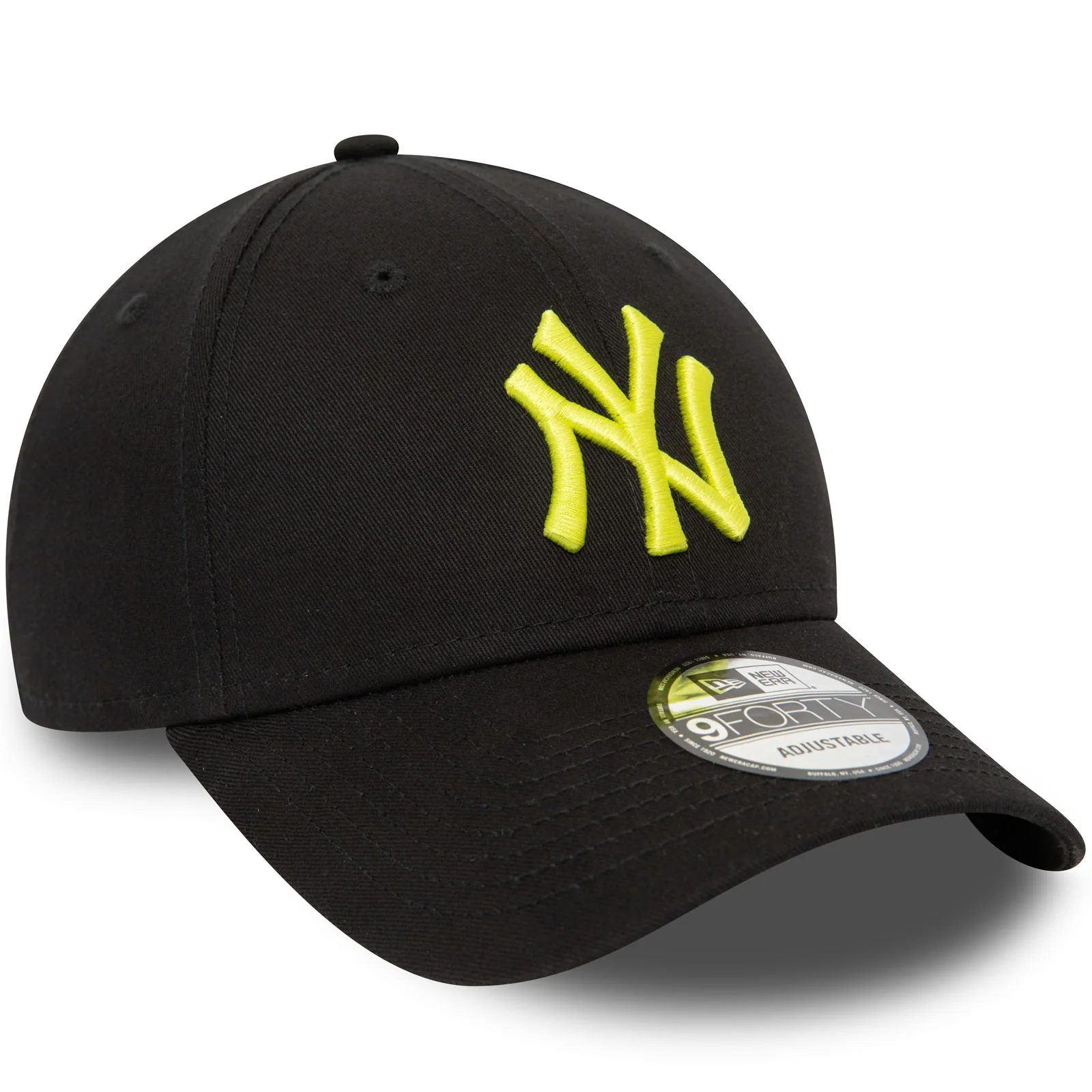 New Era Mens New York Yankees League Essentials 9FORTY Cap - Black - Image 3
