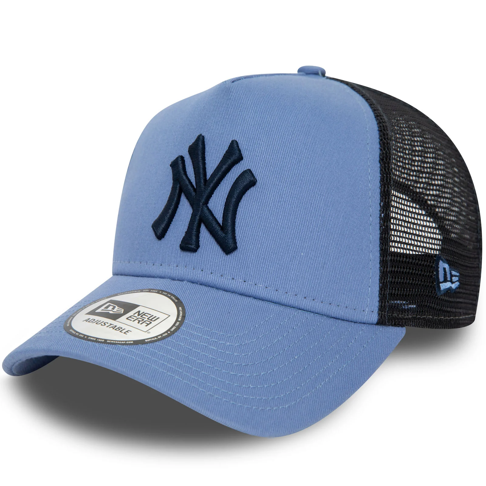 New Era Mens New York Yankees League Essentials Snapback Trucker Cap - Blue