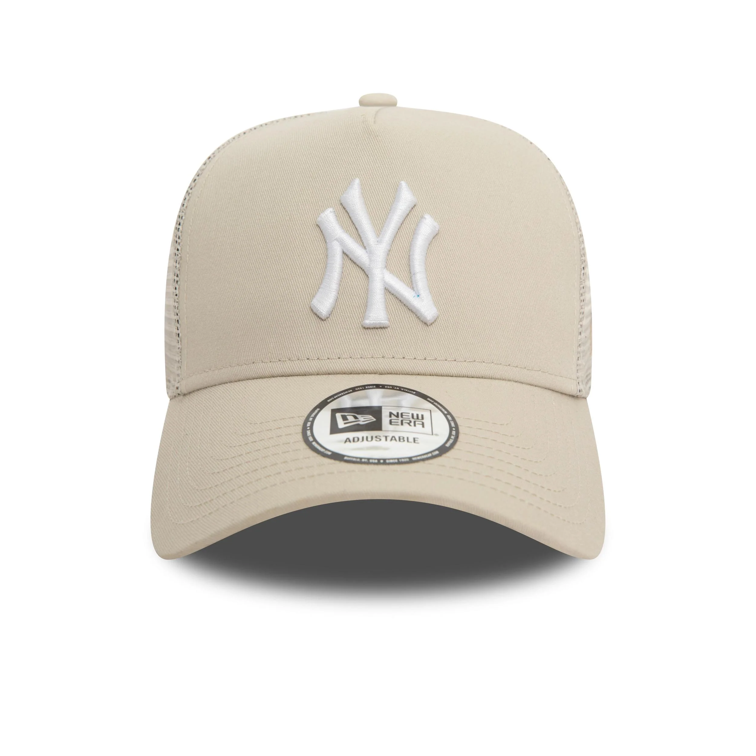 New Era Mens New York Yankees League Essentials Trucker Cap - Beige - Image 2
