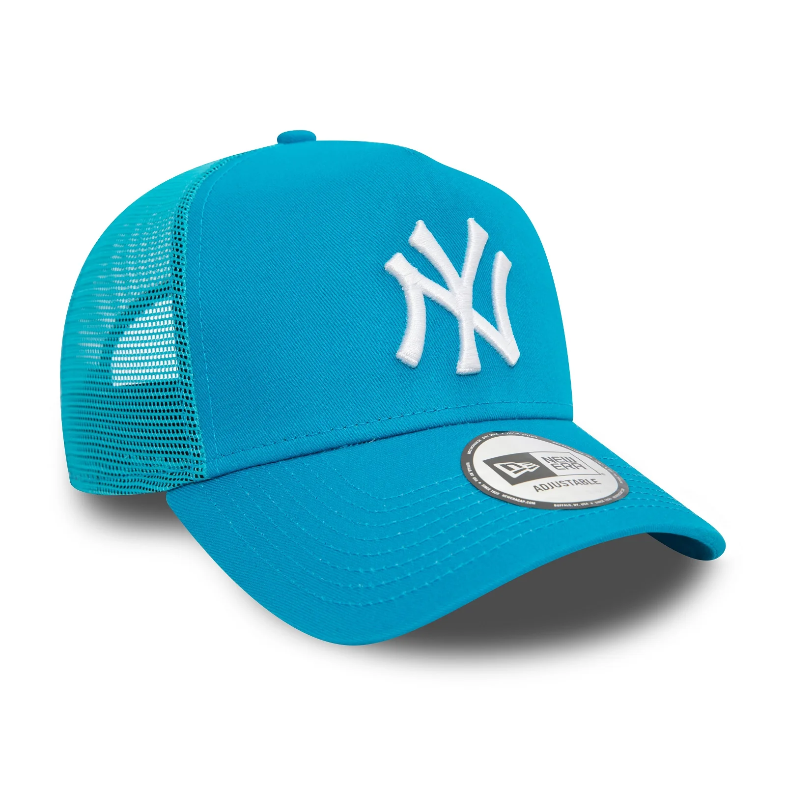 New Era Mens New York Yankees League Essentials Trucker Cap - Bright Blue - Image 5