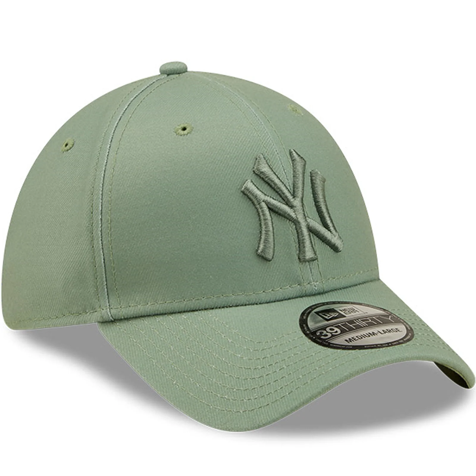 New Era Mens New York Yankees MLB 39THIRTY Baseball Cap - Green - Image 3