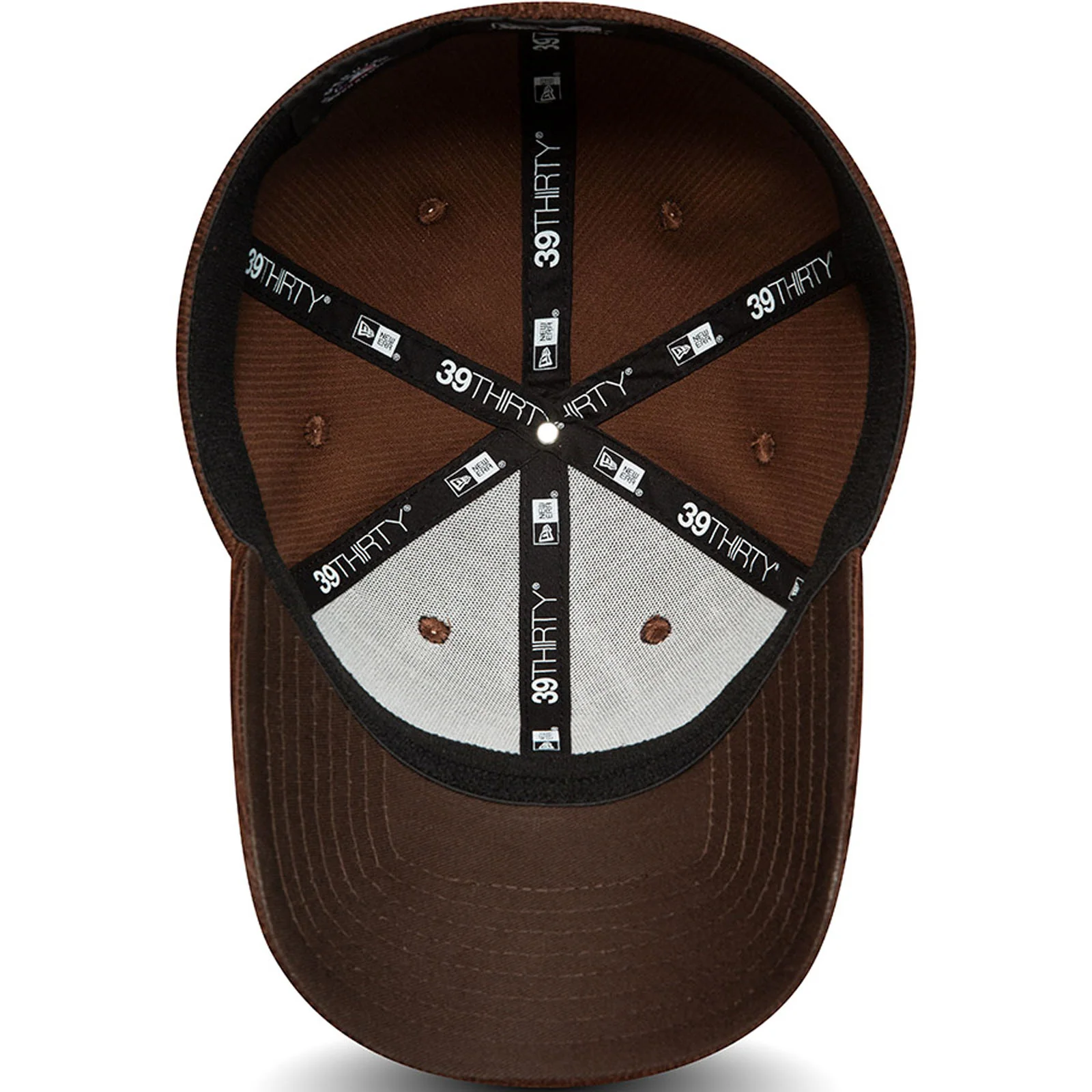 New Era Mens New York Yankees MLB 39THIRTY Cord Baseball Cap - Brown - Image 5
