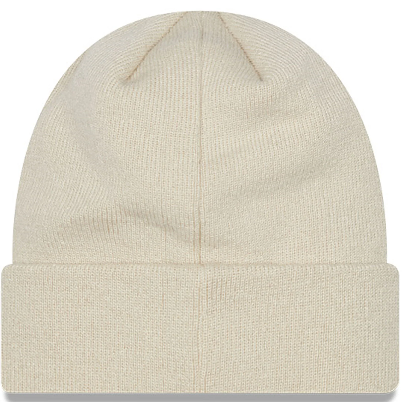 New Era Mens New York Yankees MLB Team Logo Cuffed Beanie - Beige - Image 2