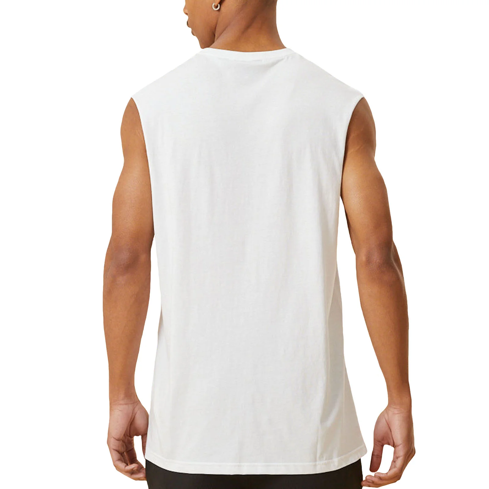 New Era Mens New York Yankees MLB Tear Vest - White - Image 2