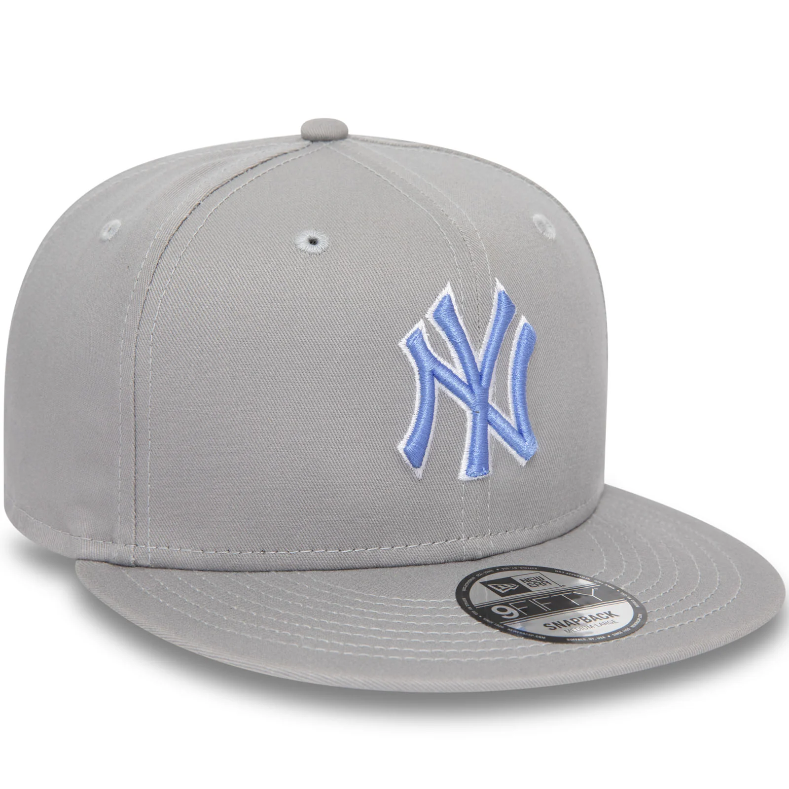 New Era Mens New York Yankees Outline 9FIFTY Cap - Grey - Image 3