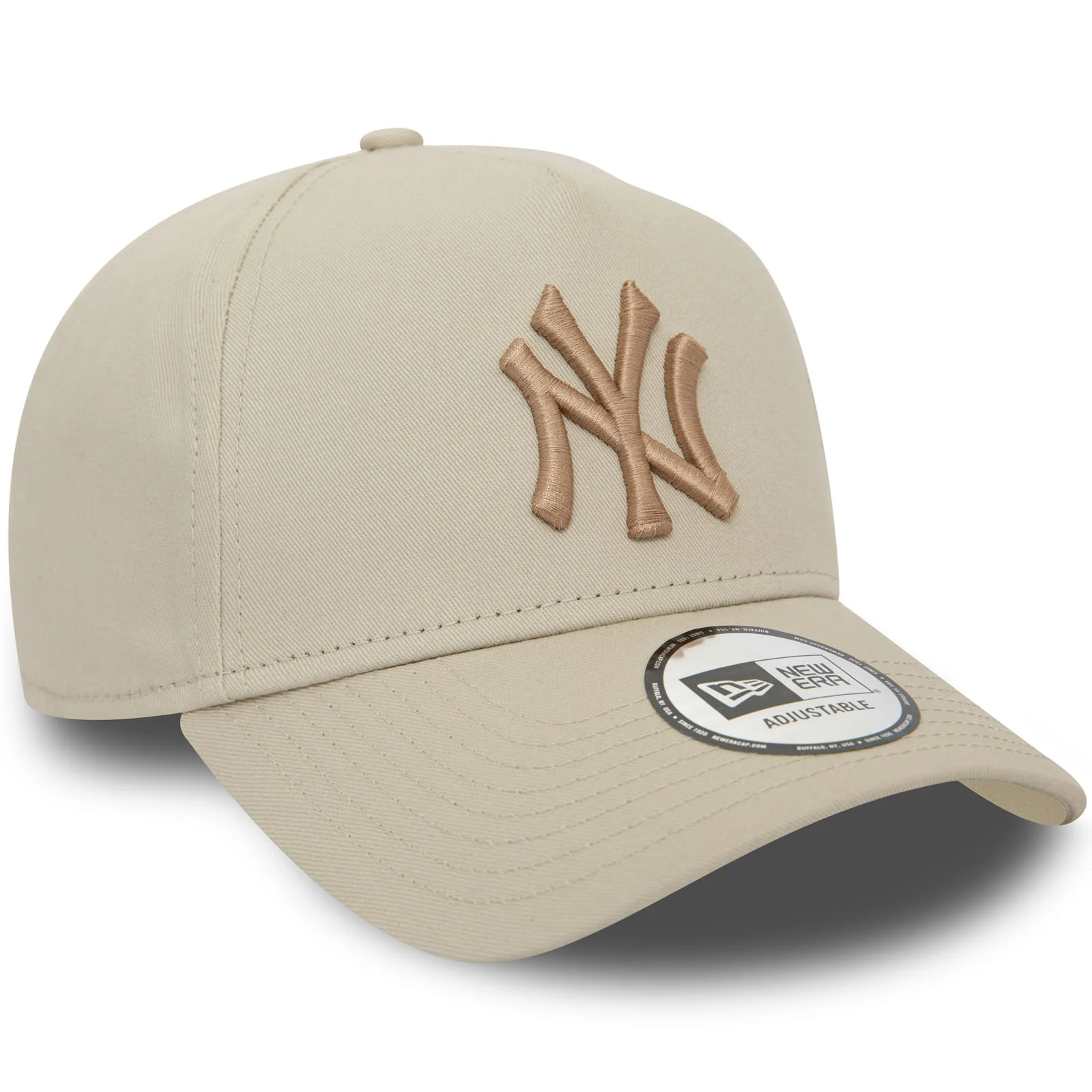 New Era Mens New York Yankees Seasonal E-Frame Trucker Cap - Cream - Image 3