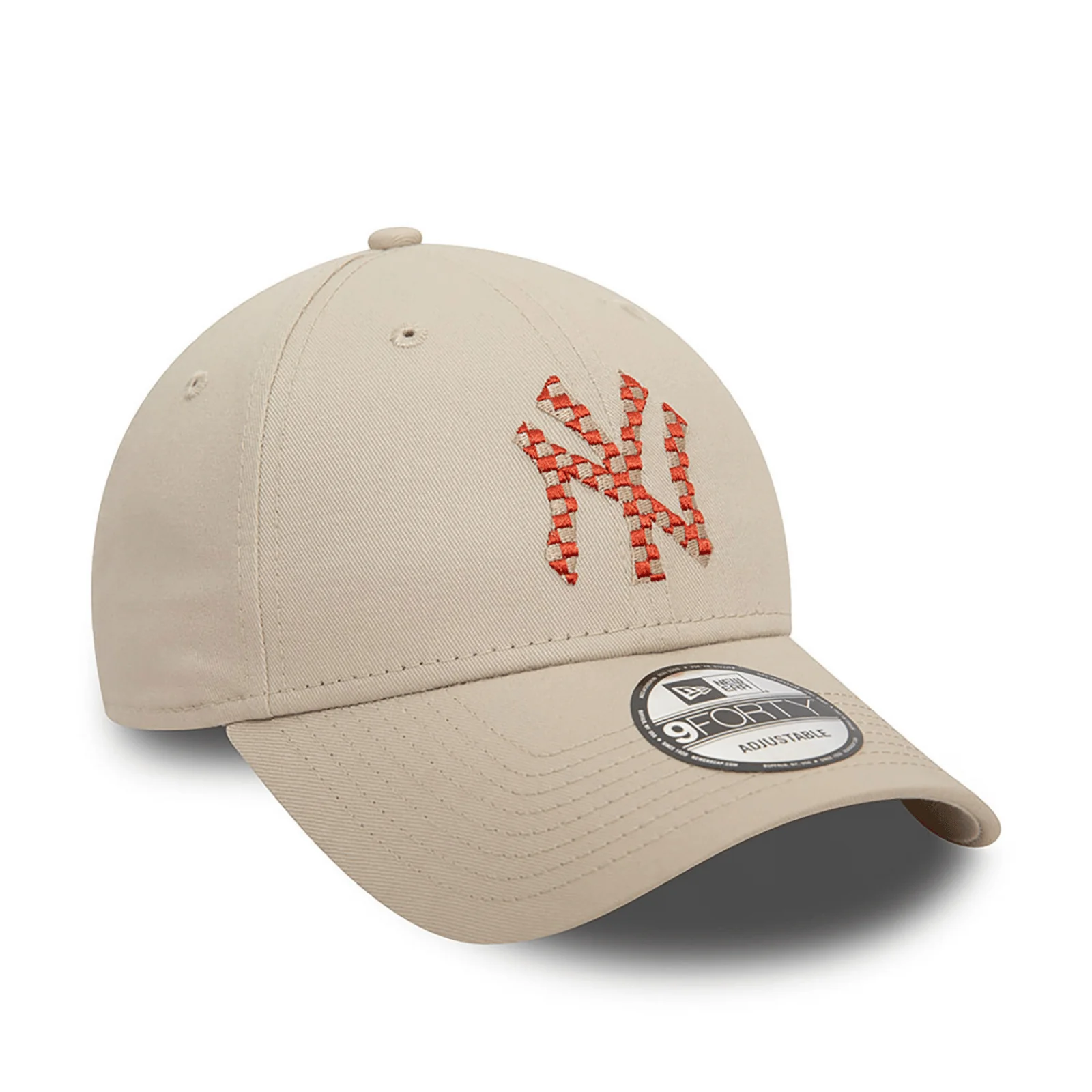 New Era Mens New York Yankees Seasonal Infill 9FORTY Baseball Cap - Brown - Image 3