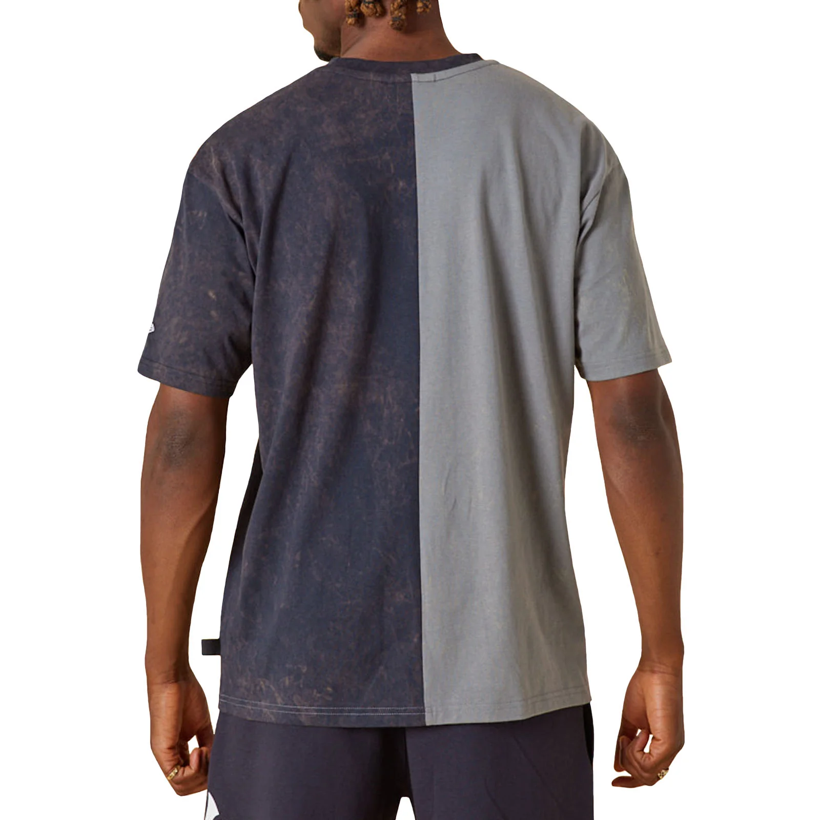New Era Mens New York Yankees Split Graphic T-Shirt - Grey - Image 2