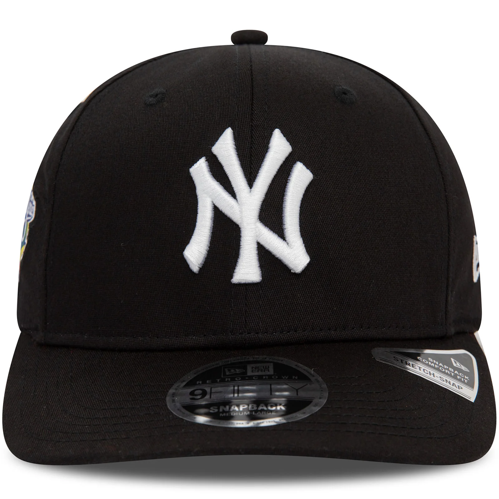New Era Mens New York Yankees World Series 9FIFTY Stretch Snap Cap - Black - Image 4