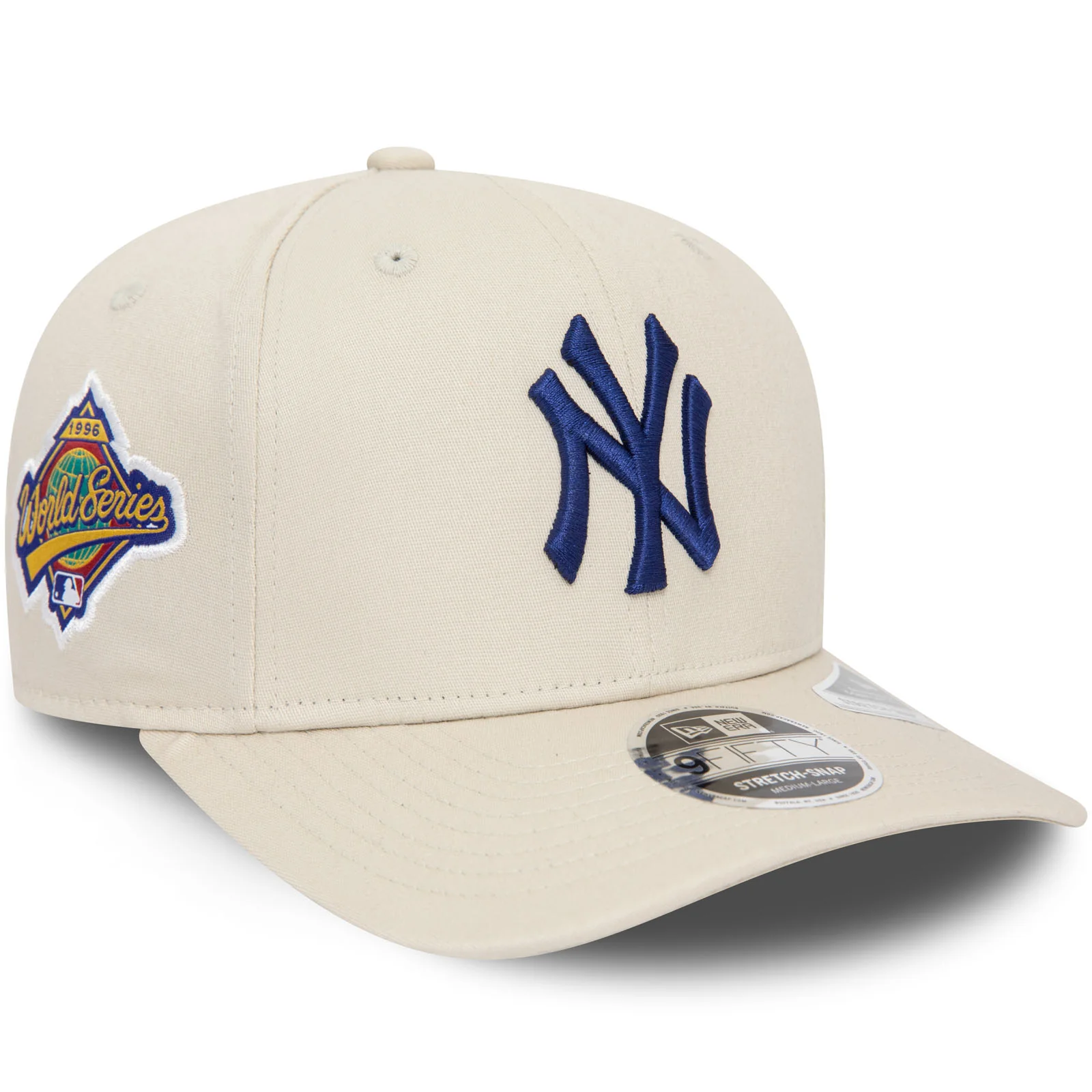 New Era Mens New York Yankees World Series 9FIFTY Stretch Snap Cap - Stone - Image 3