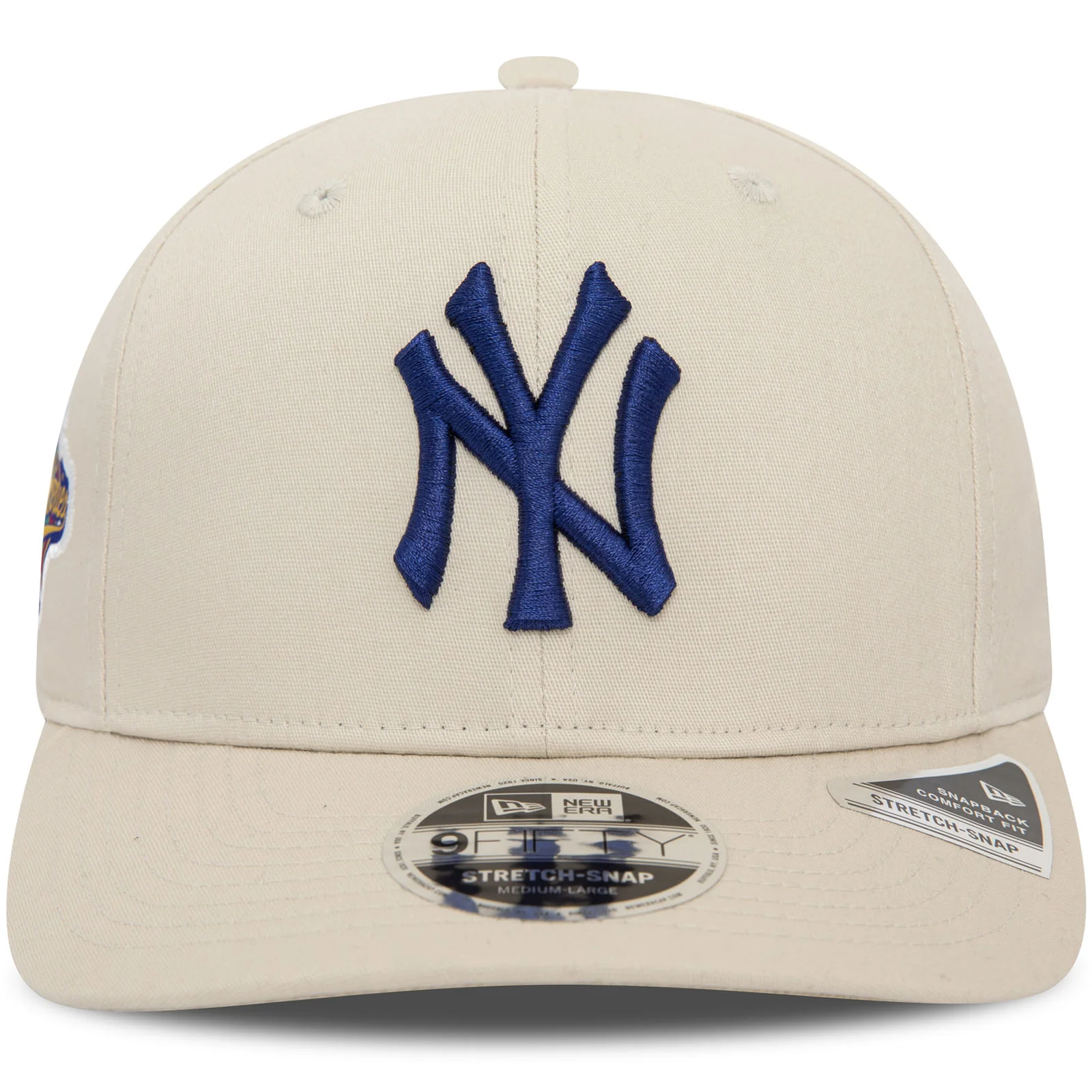 New Era Mens New York Yankees World Series 9FIFTY Stretch Snap Cap - Stone - Image 4