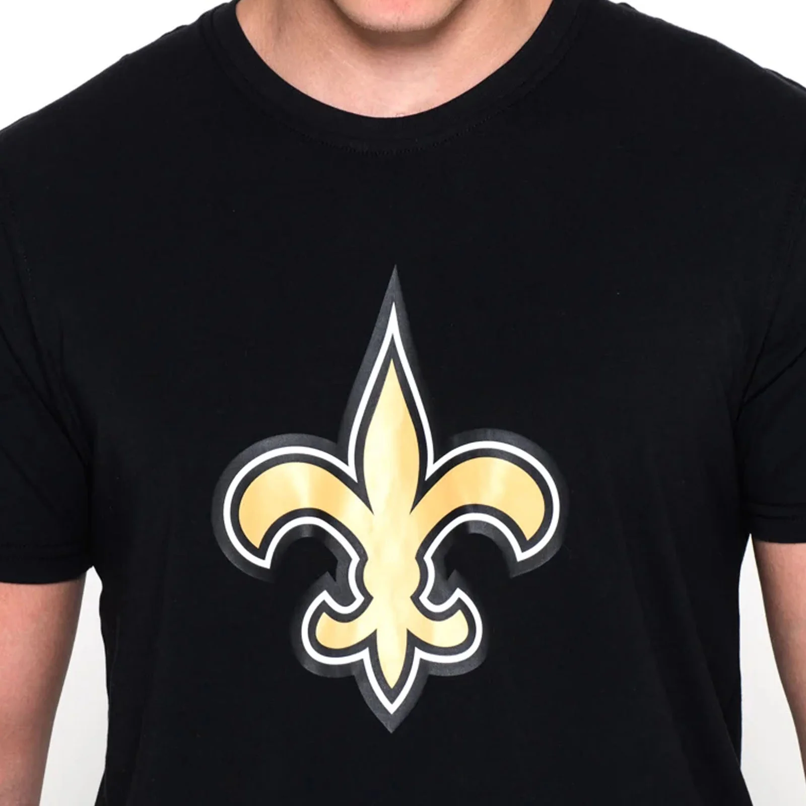 New Era Mens NFL New Orleans Saints T-Shirt - Black - Image 3