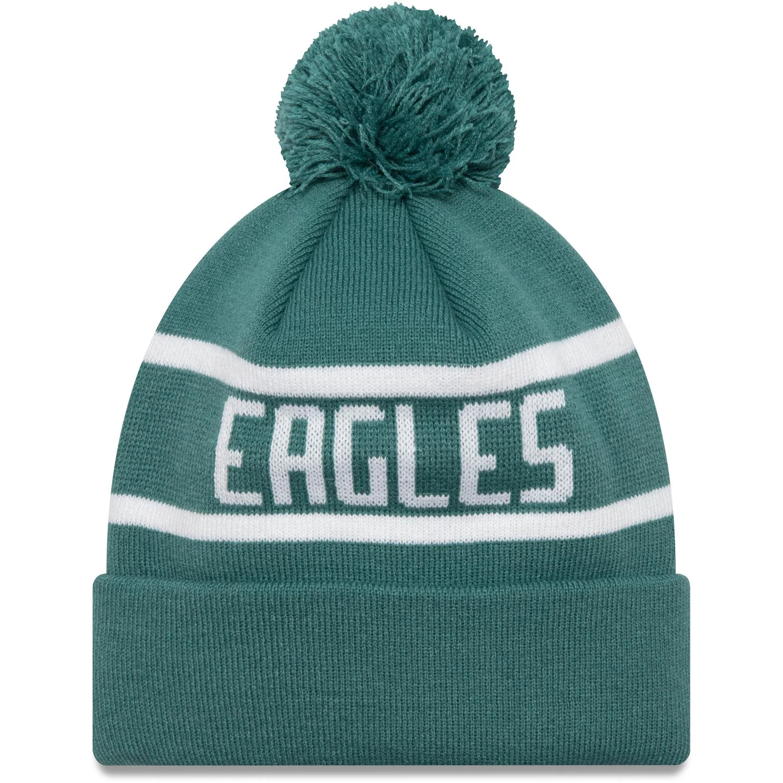 New Era Mens Philadelphia Eagles Bobble Hat - Dark Green - Image 2