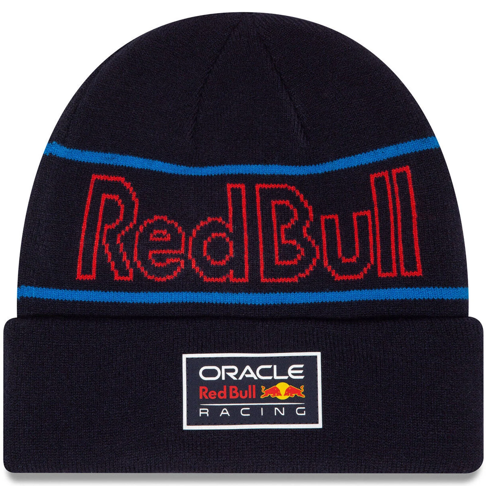 New Era Mens Red Bull Racing Team Cuff Knitt Beanie - Blue