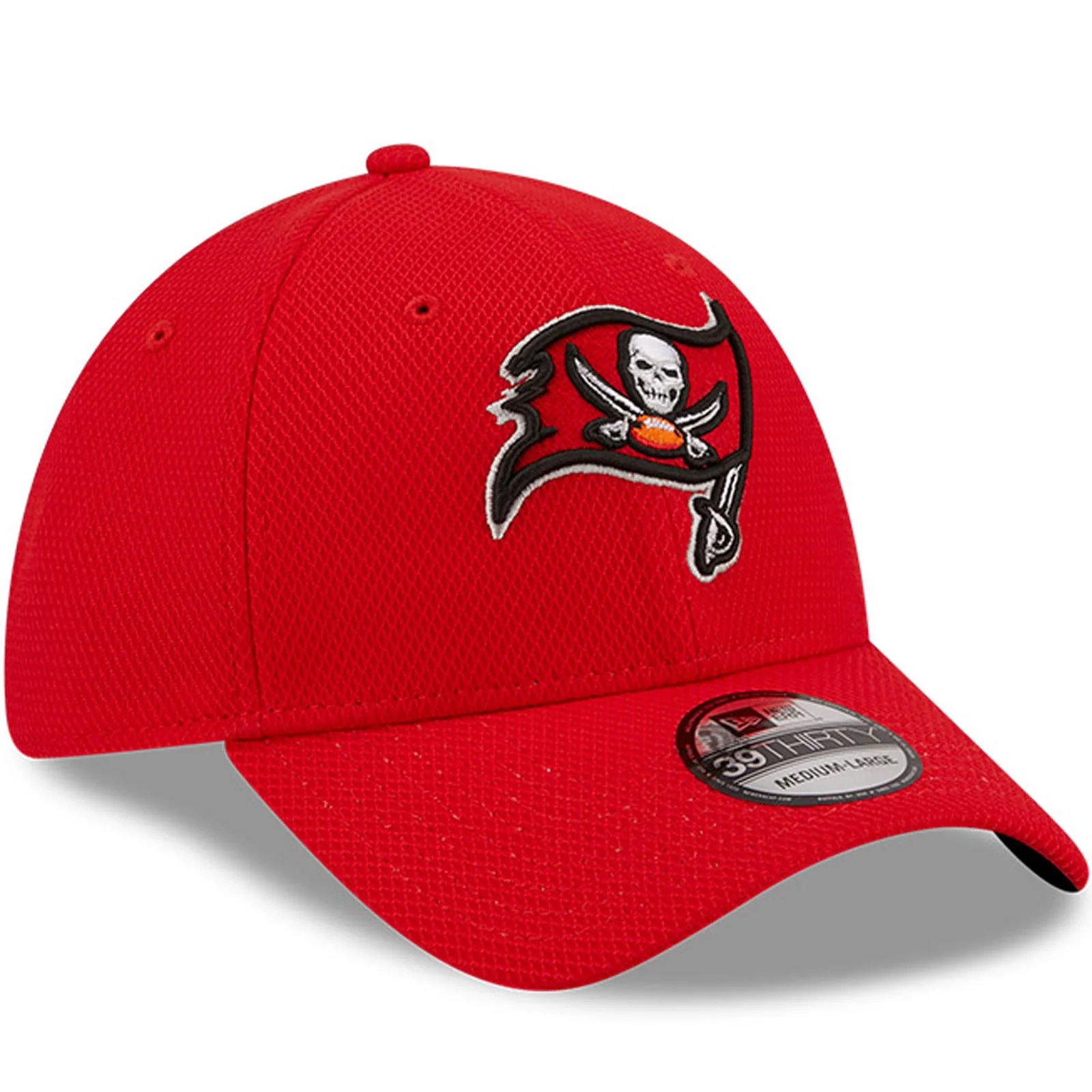New Era Mens Tampa Bay Buccaneers NFL 39THIRTY Diamond Era Baseball Cap - Red - Image 3