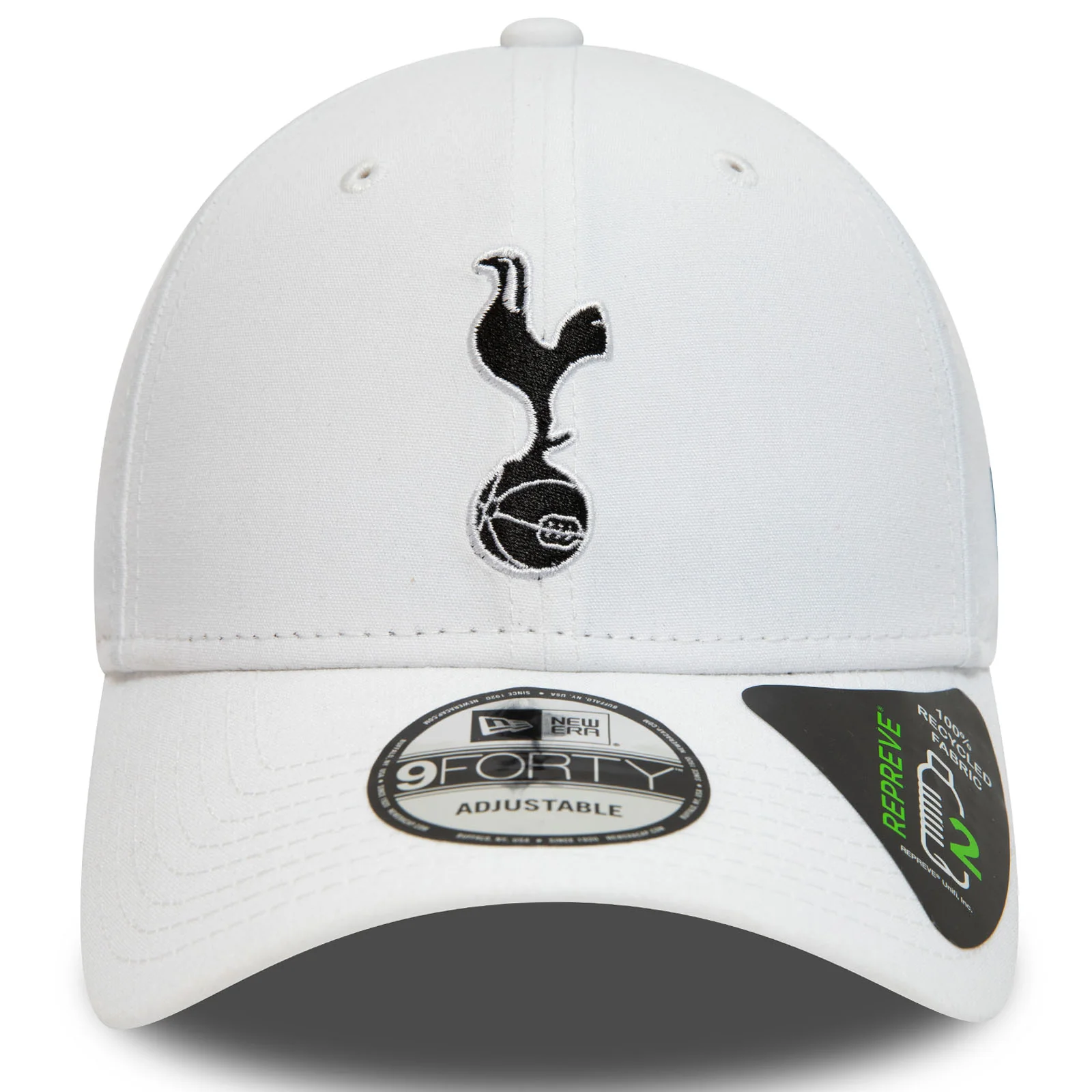 New Era Mens Tottenham Hotspur Repreve 9FORTY Baseball Cap - White - Image 4