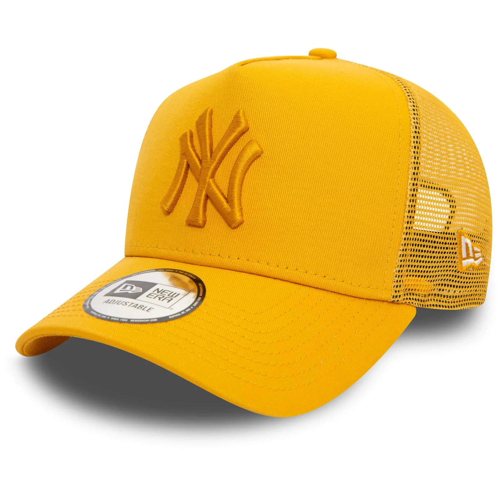 New Era Mens TRUCKER New York Yankees Trucker Cap - Dark Yellow - Image 5
