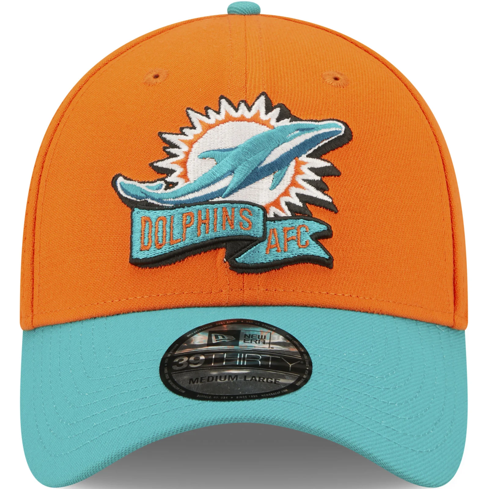 New Era Miami Dolphins NFL 2022 Sideline 39THIRTY Baseball Cap - Orange - Image 4