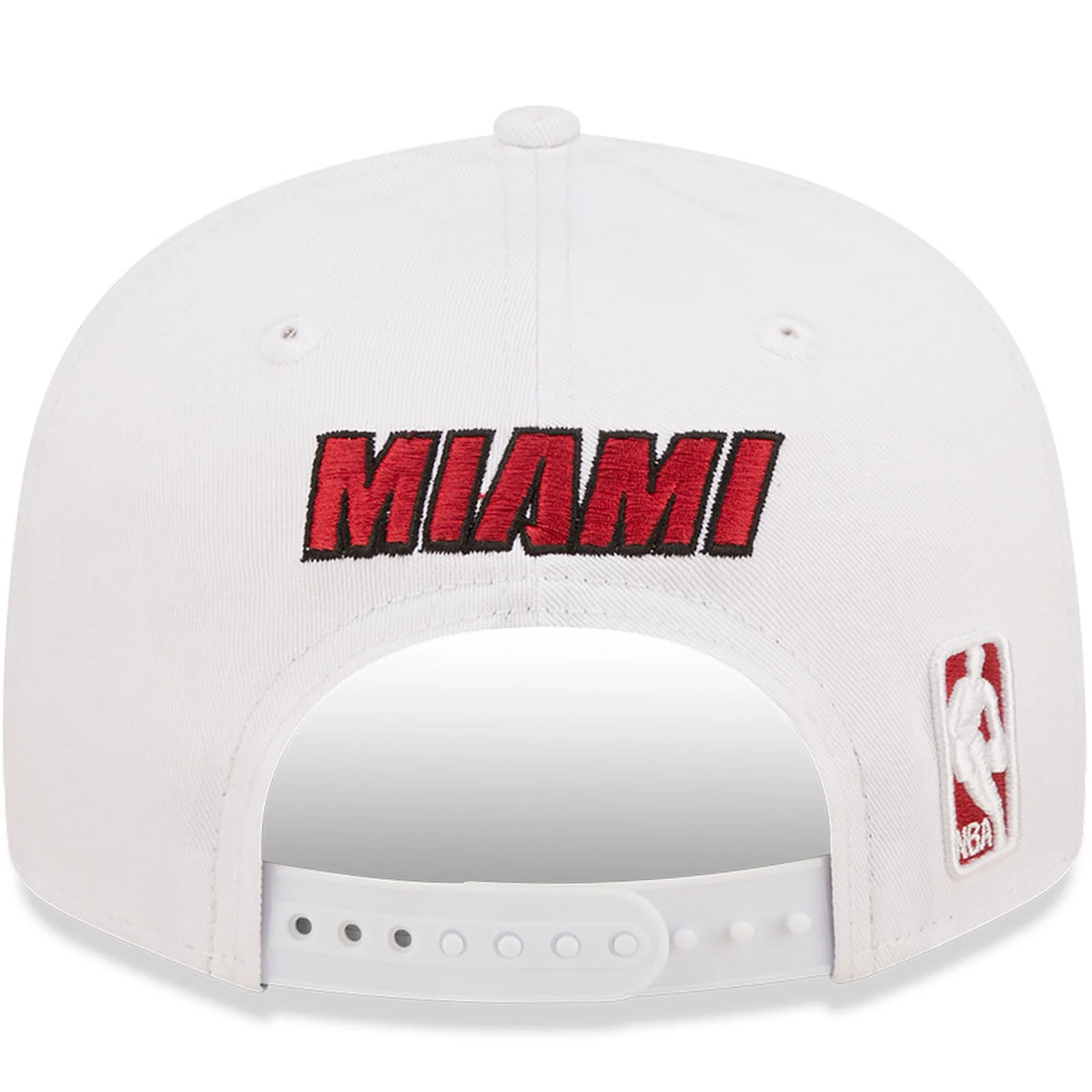 New Era Miami Heat White Crown Team 9FIFTY Snapback Cap - White - Image 2