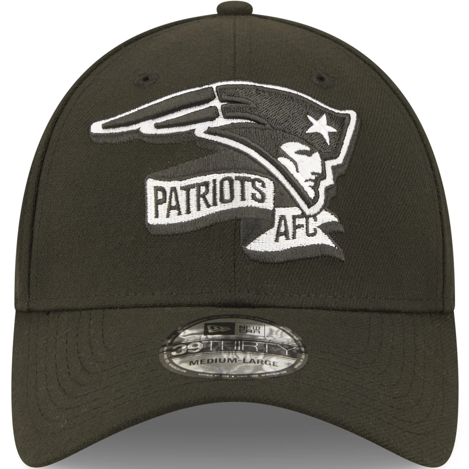 New Era New England Patriots NFL 39THIRTY Sideline 2022 Baseball Cap - Black - Image 4