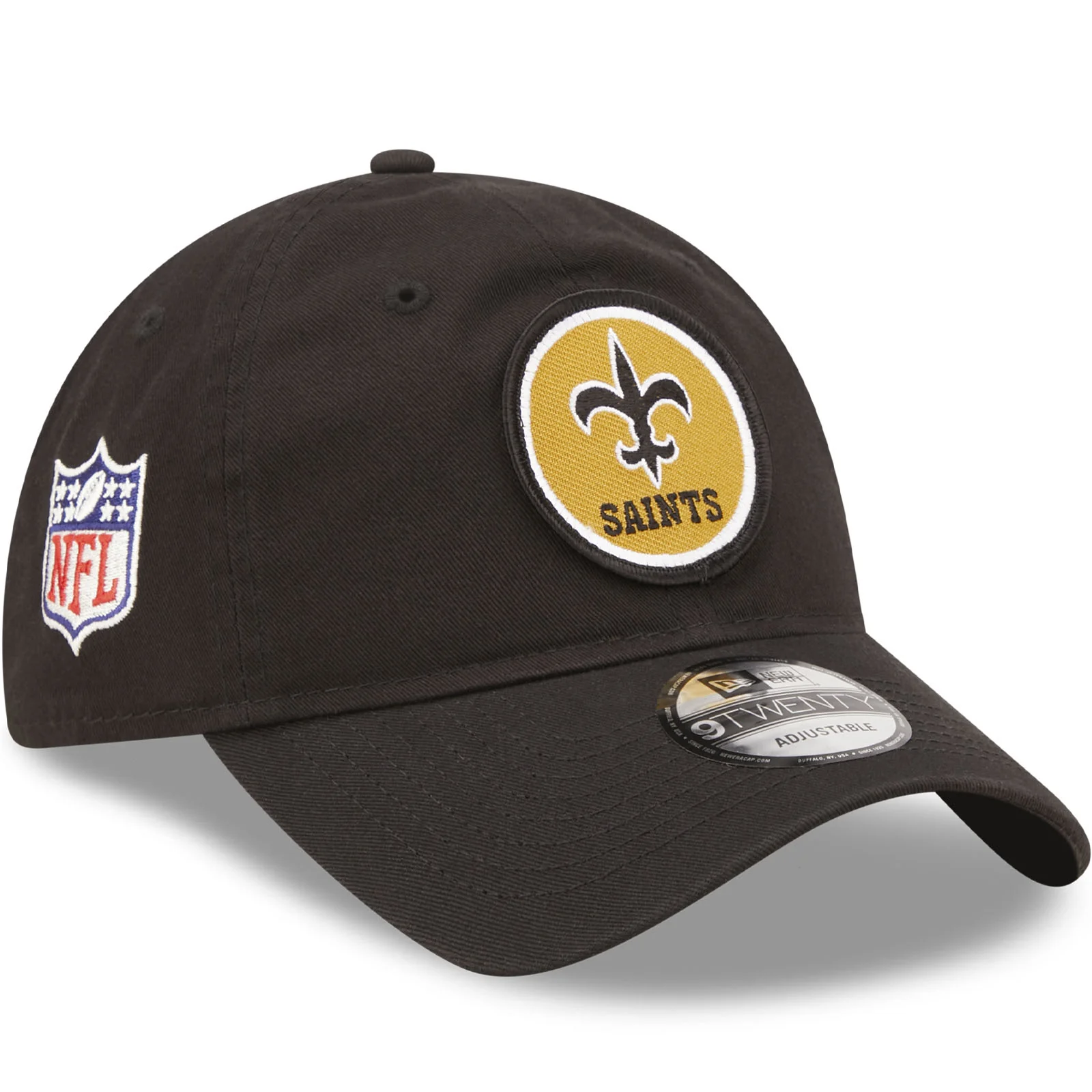 New Era New Orleans Saints NFL 2022 Sideline 9TWENTY Baseball Cap - Black - Image 3
