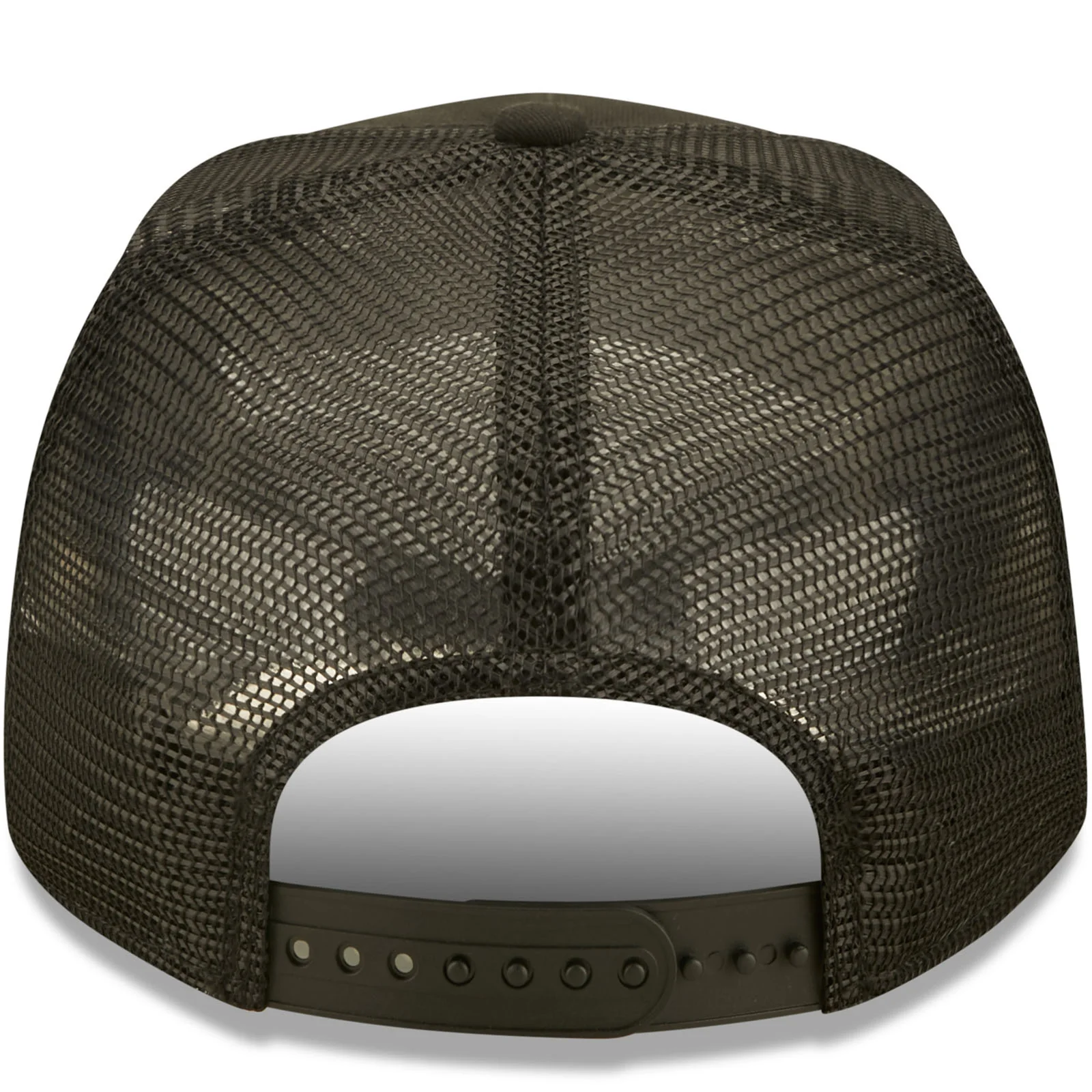 New Era New York State Patch A-Frame Snapback Trucker Cap - Black - Image 2