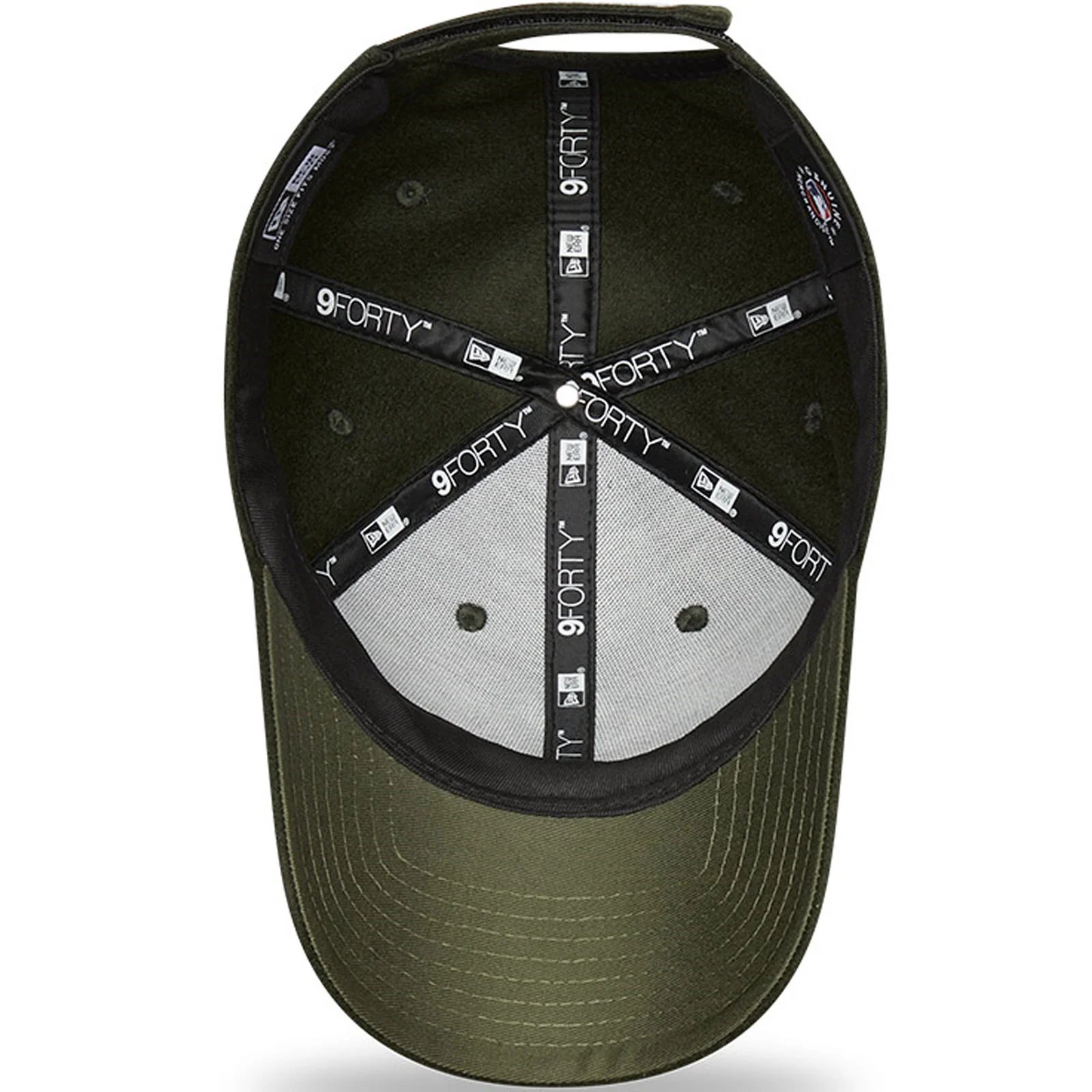 New Era New York Yankees 9FORTY Melton Wool Baseball Cap - Khaki - Image 5