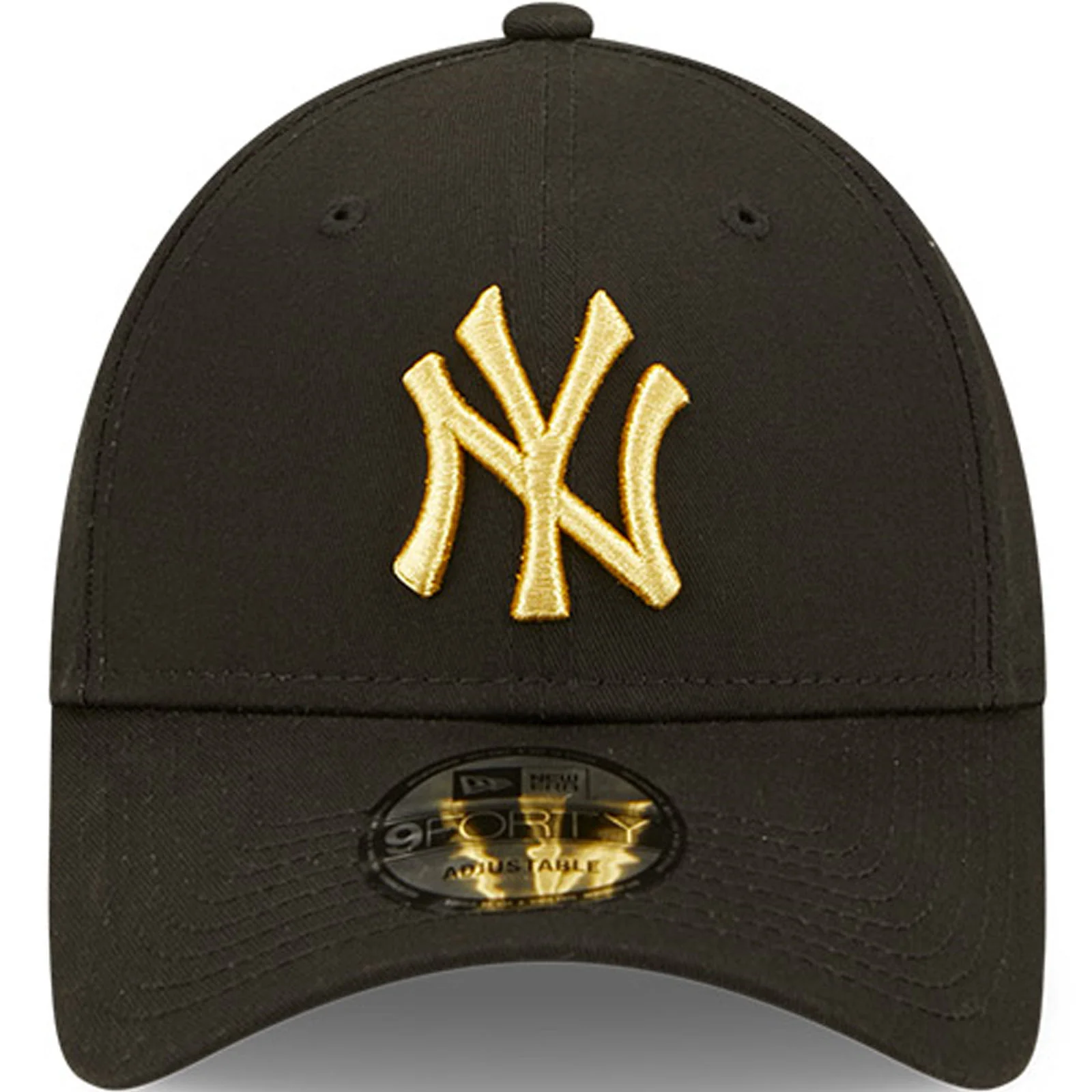 New Era New York Yankees 9FORTY Metallic Baseball Cap  - Black - Image 4