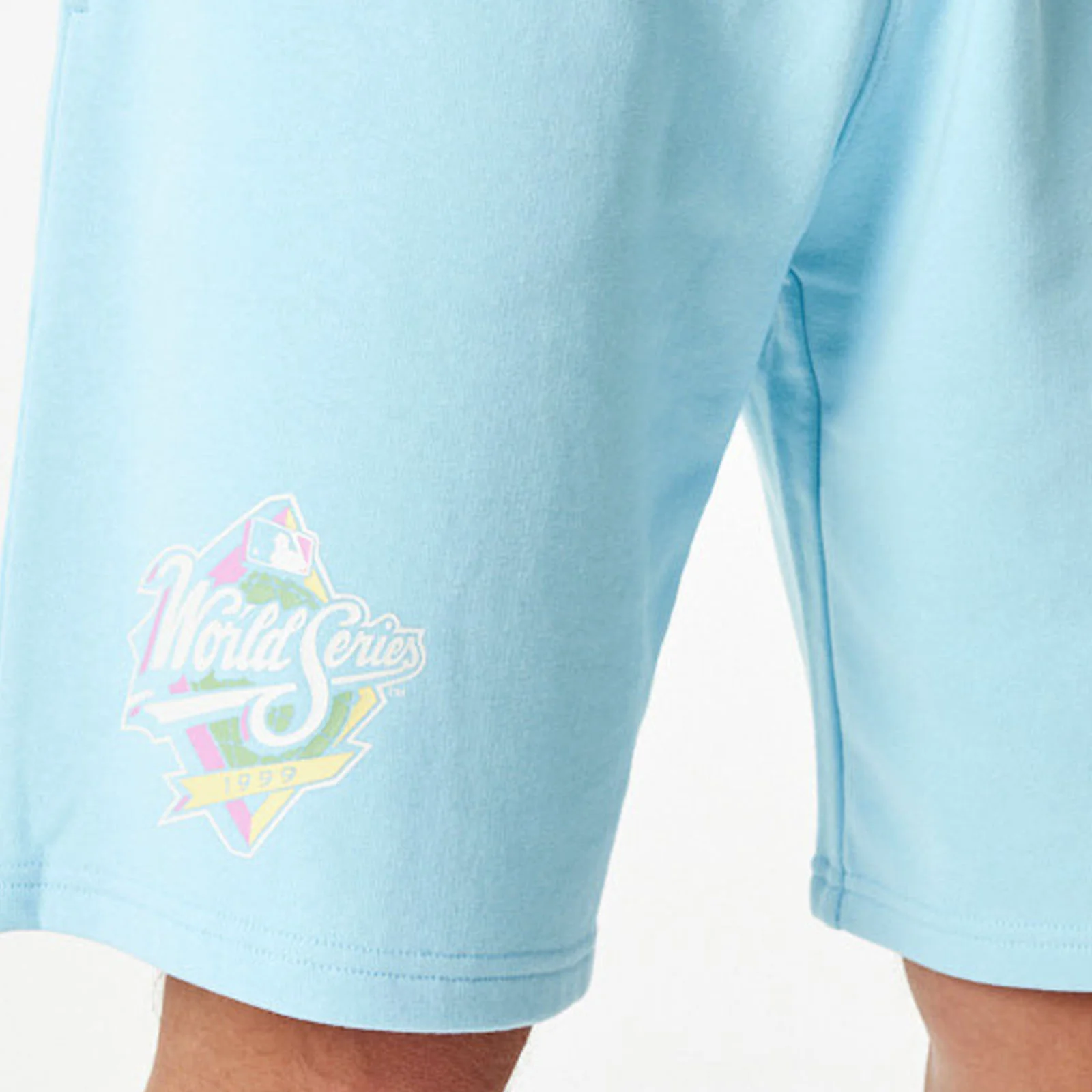 New Era New York Yankees MLB Pastel Elasticated Shorts - Blue - Image 6