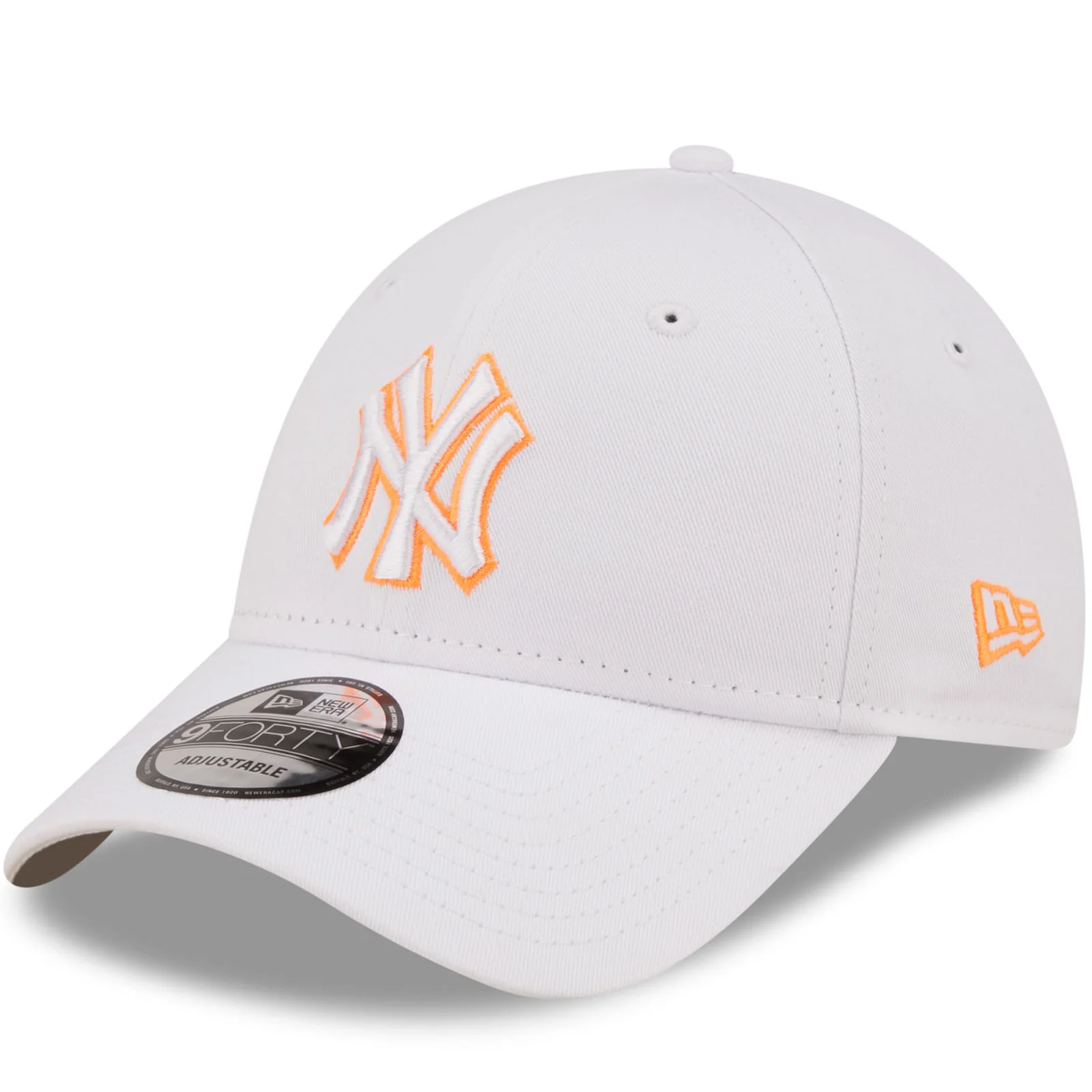 New Era New York Yankees Neon Outline 9FORTY Cap - White