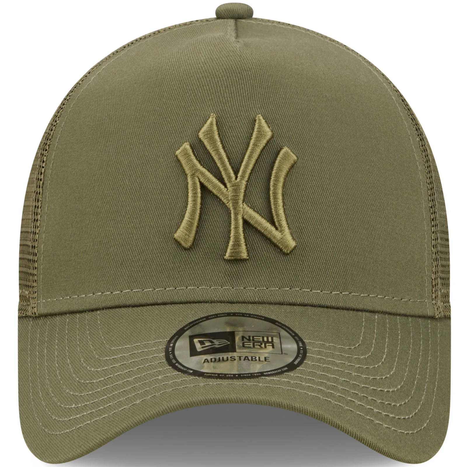 New Era New York Yankees Tonal Mesh 9FORTY Trucker Cap - Green - Image 4